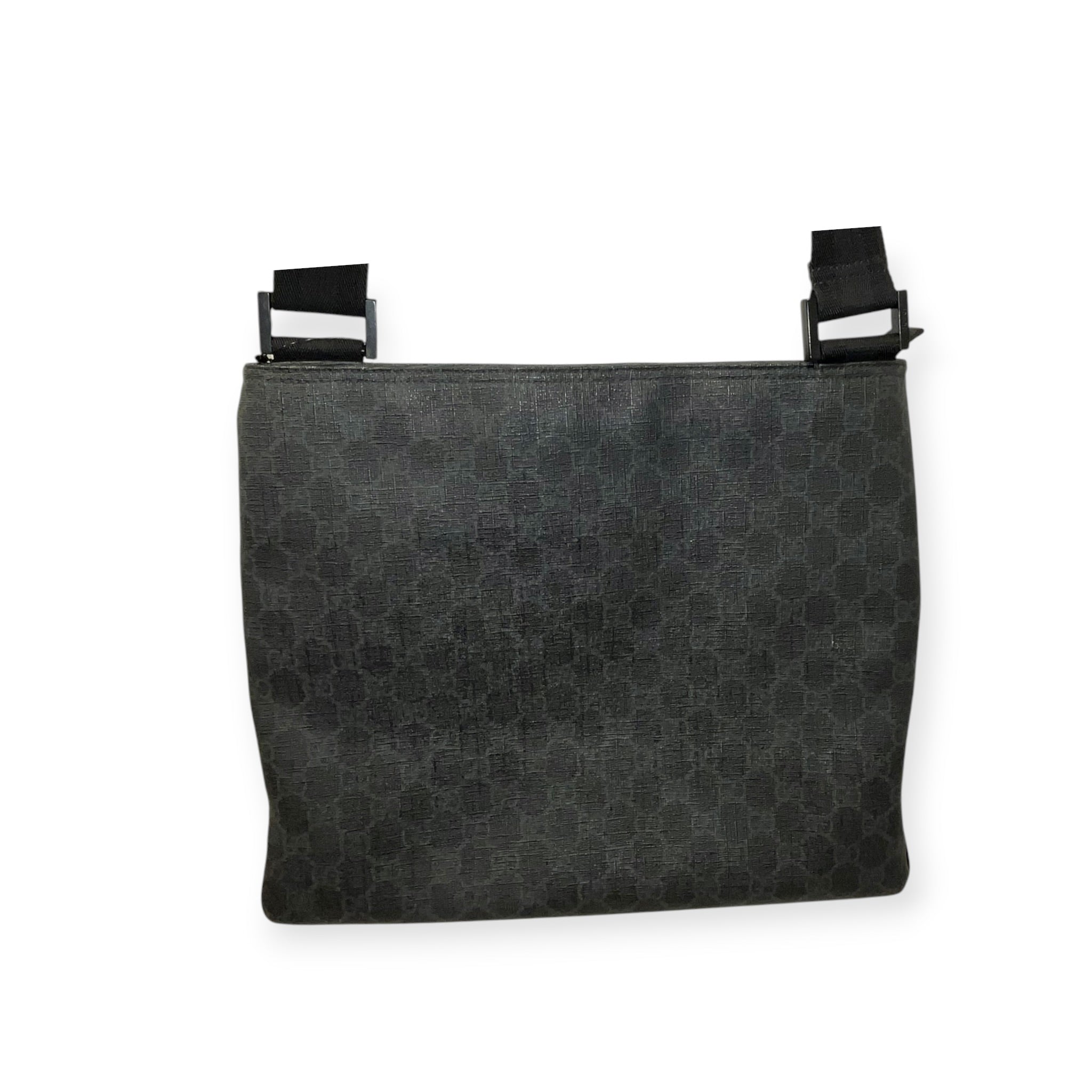 GUCCI/Cross Body Bag/Monogram/Leather/BLK/gg supreme messenger tote view 4