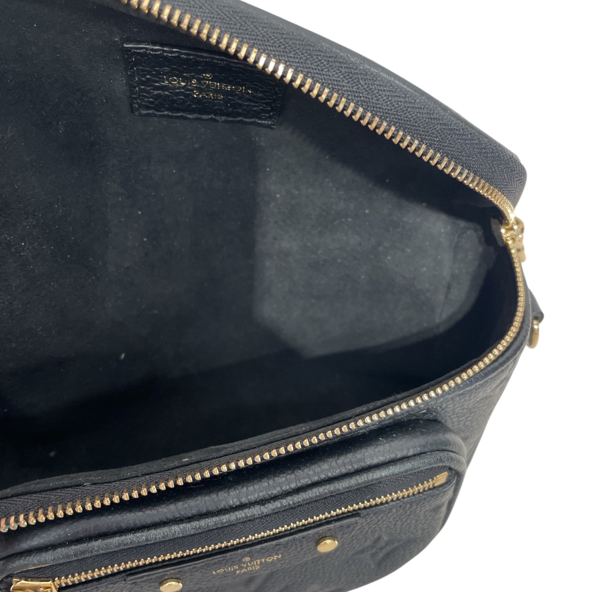 LOUIS VUITTON/Cross Body Bag/Monogram/Leather/BLK/empreinte view 5