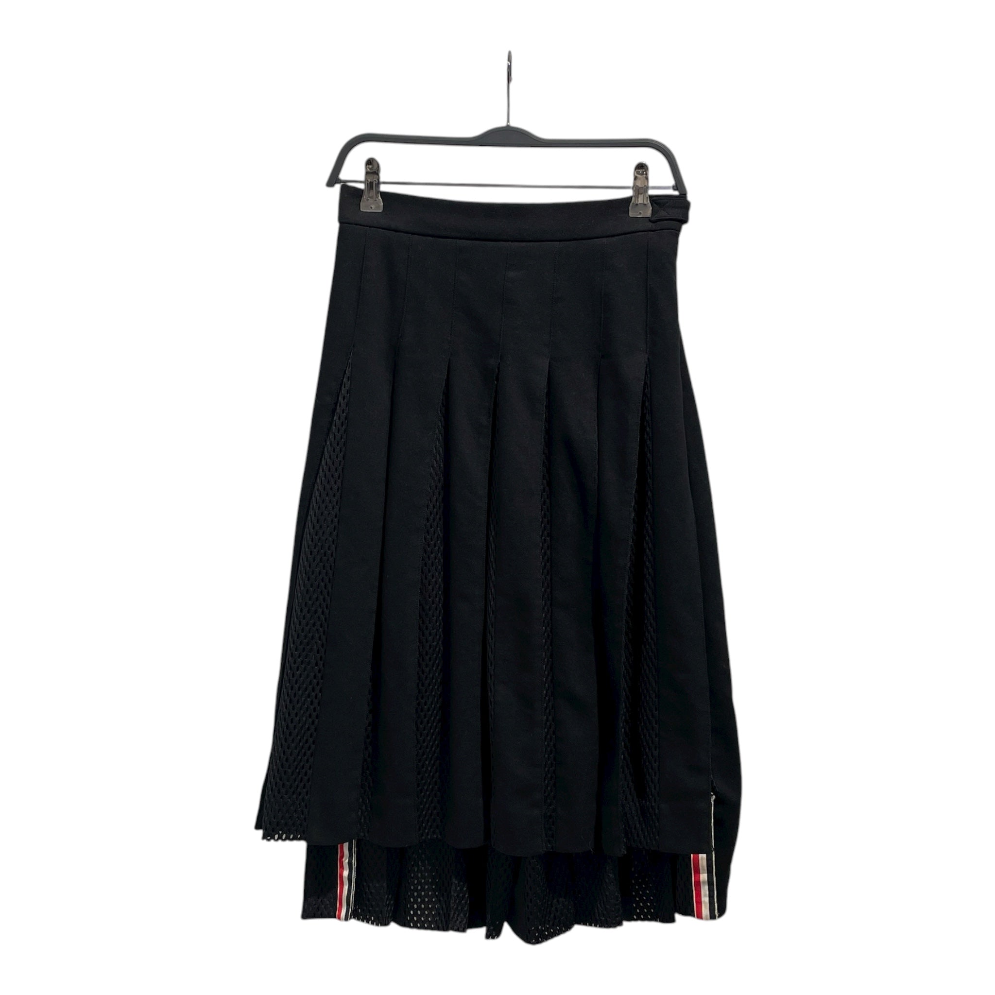 THOM BROWNE. NEW YORK/Long Skirt/40/Cotton/BLK/Maxi Length/ view 1