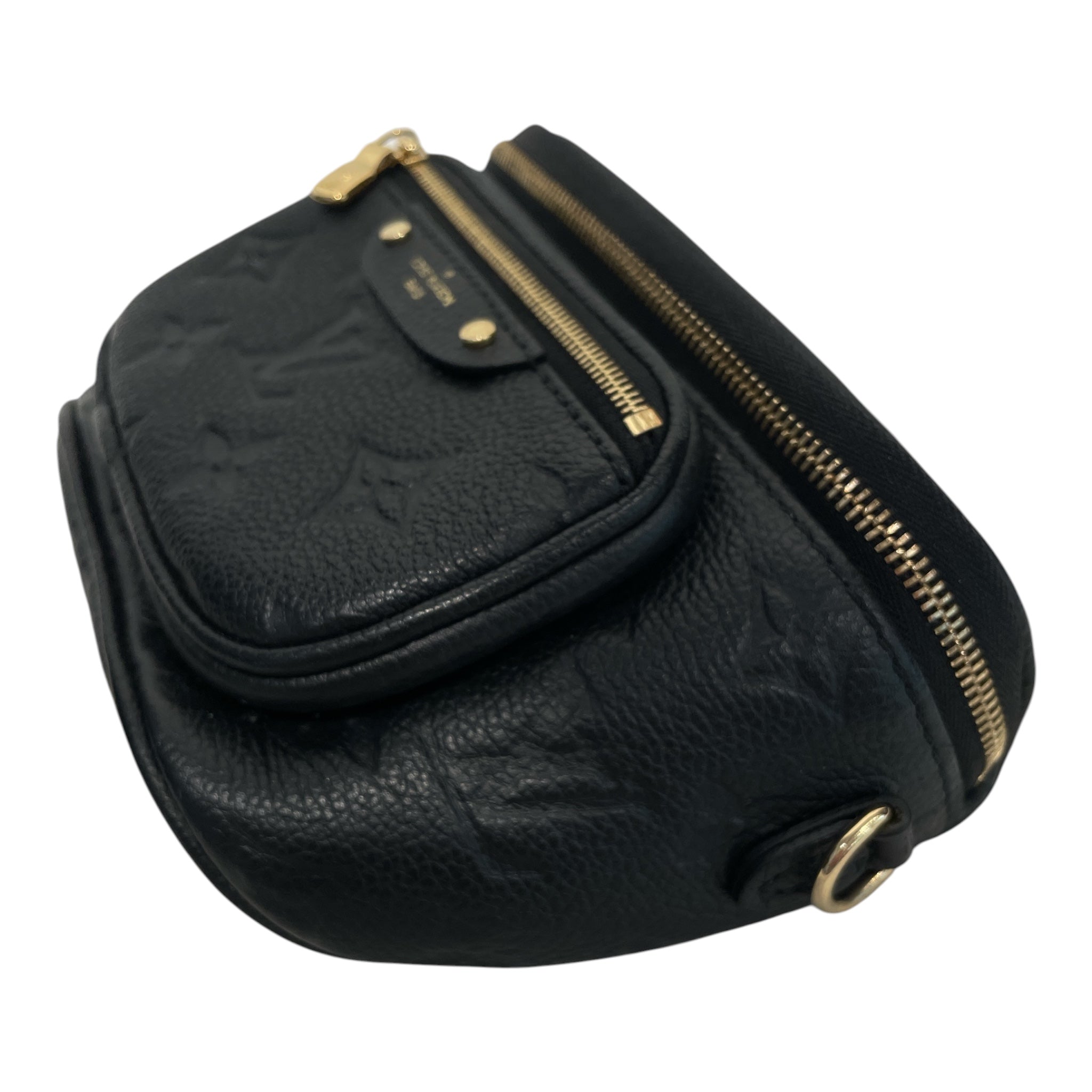 LOUIS VUITTON/Cross Body Bag/Monogram/Leather/BLK/empreinte view 7