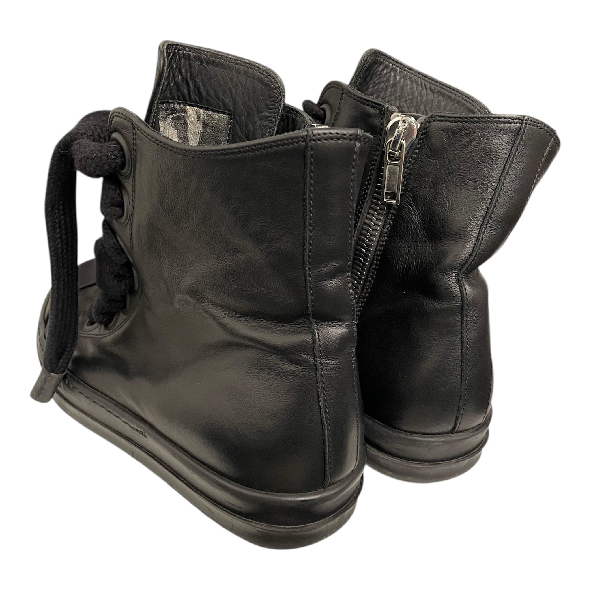 Rick Owens/Hi-Sneakers/EU 40/Leather/BLK/RAMONE JUMBO BLCKOUT view 2