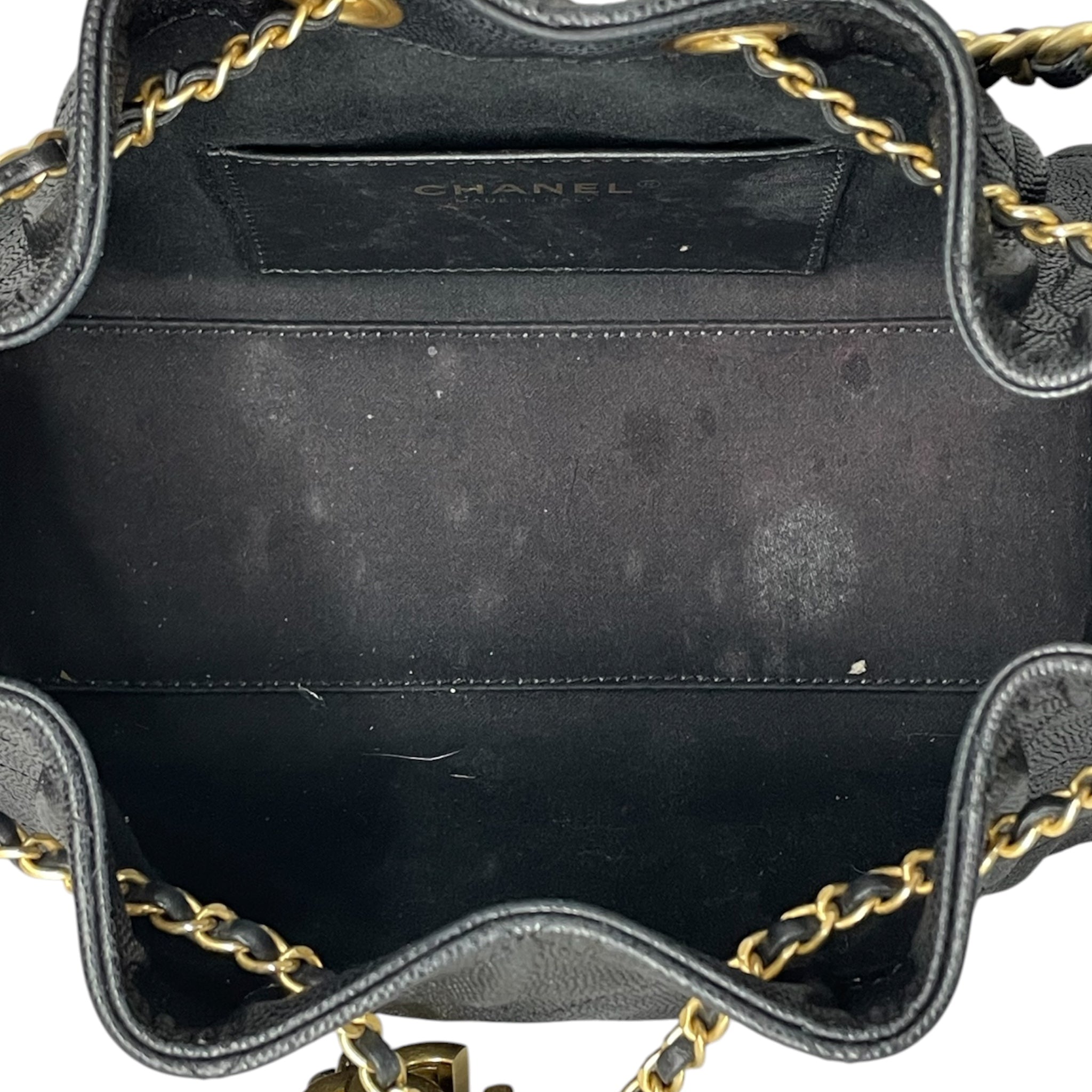 CHANEL/Cross Body Bag/Leather/BLK/QUILTED MINI HOBO 25 view 4