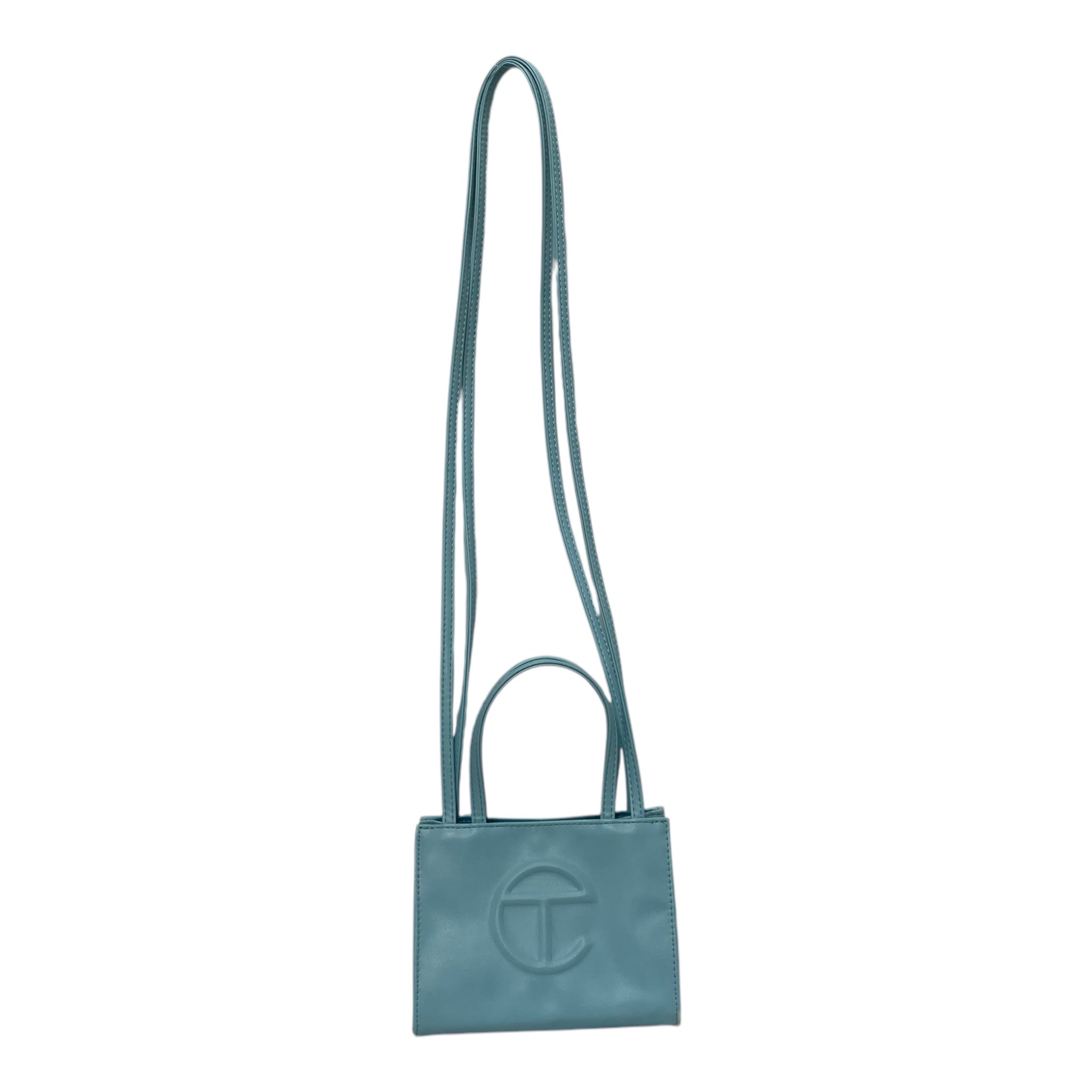 Telfar/Cross Body Bag/Faux Leather/BLU/Pool Blue Mini Shopping Bag view 1