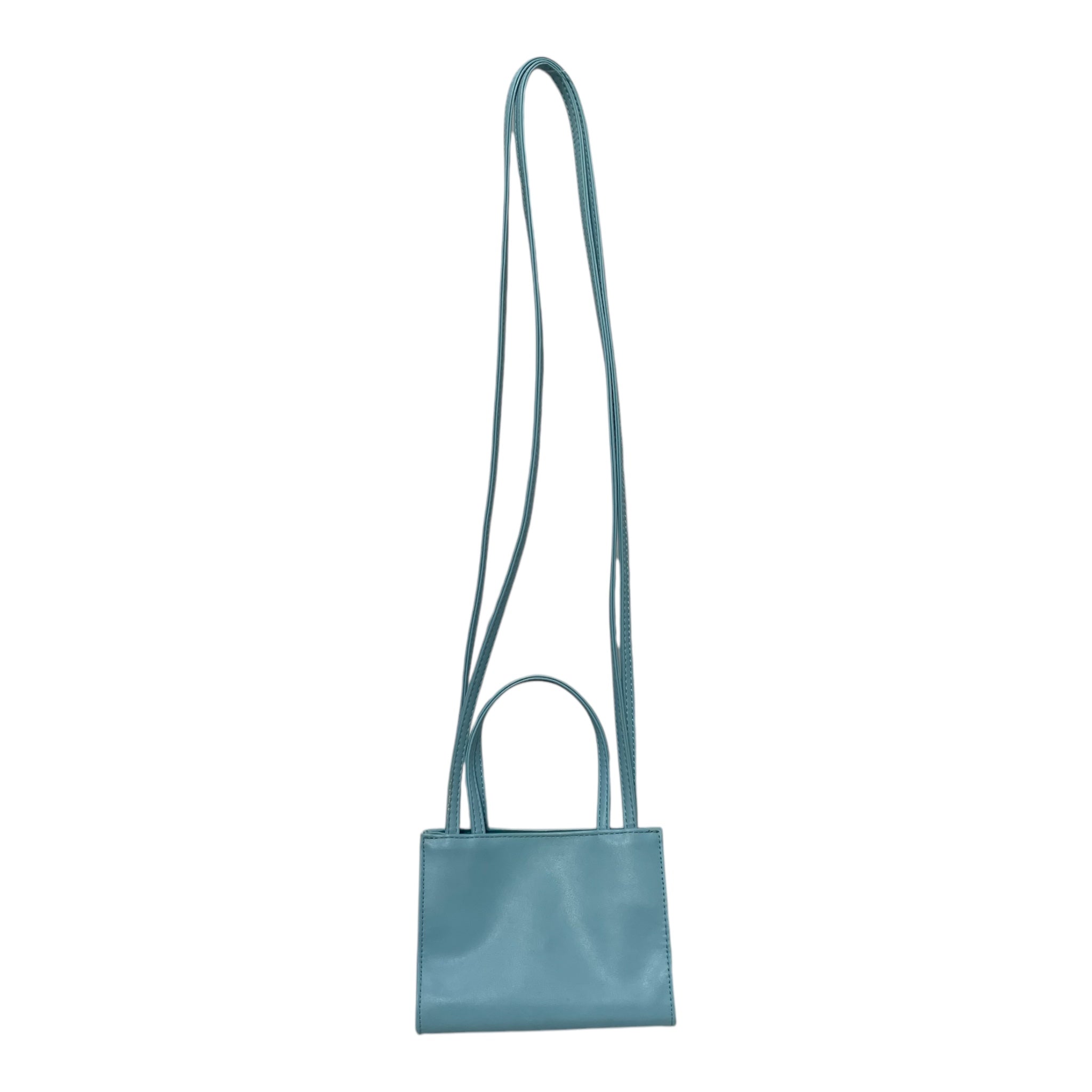 Telfar/Cross Body Bag/Faux Leather/BLU/Pool Blue Mini Shopping Bag view 2