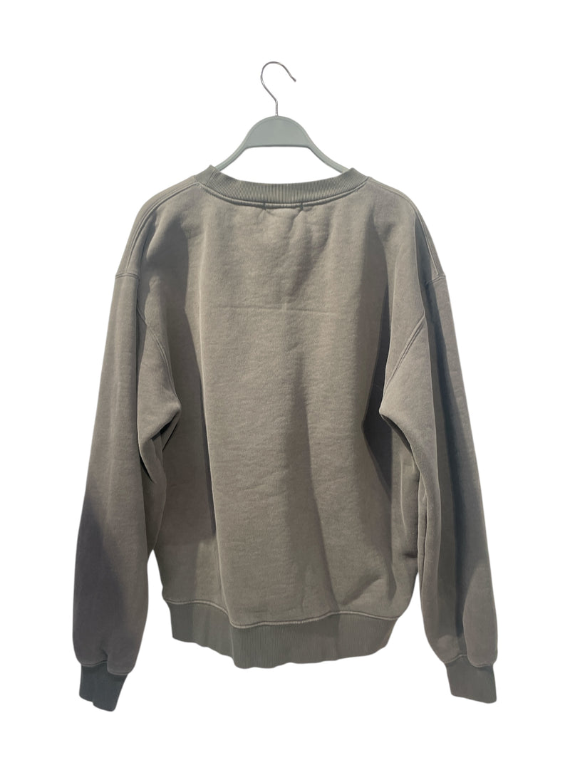YEEZY/Heavy Sweater/S/Cotton/GRY/Oversize/SEASON 6 GREY CREWNECK