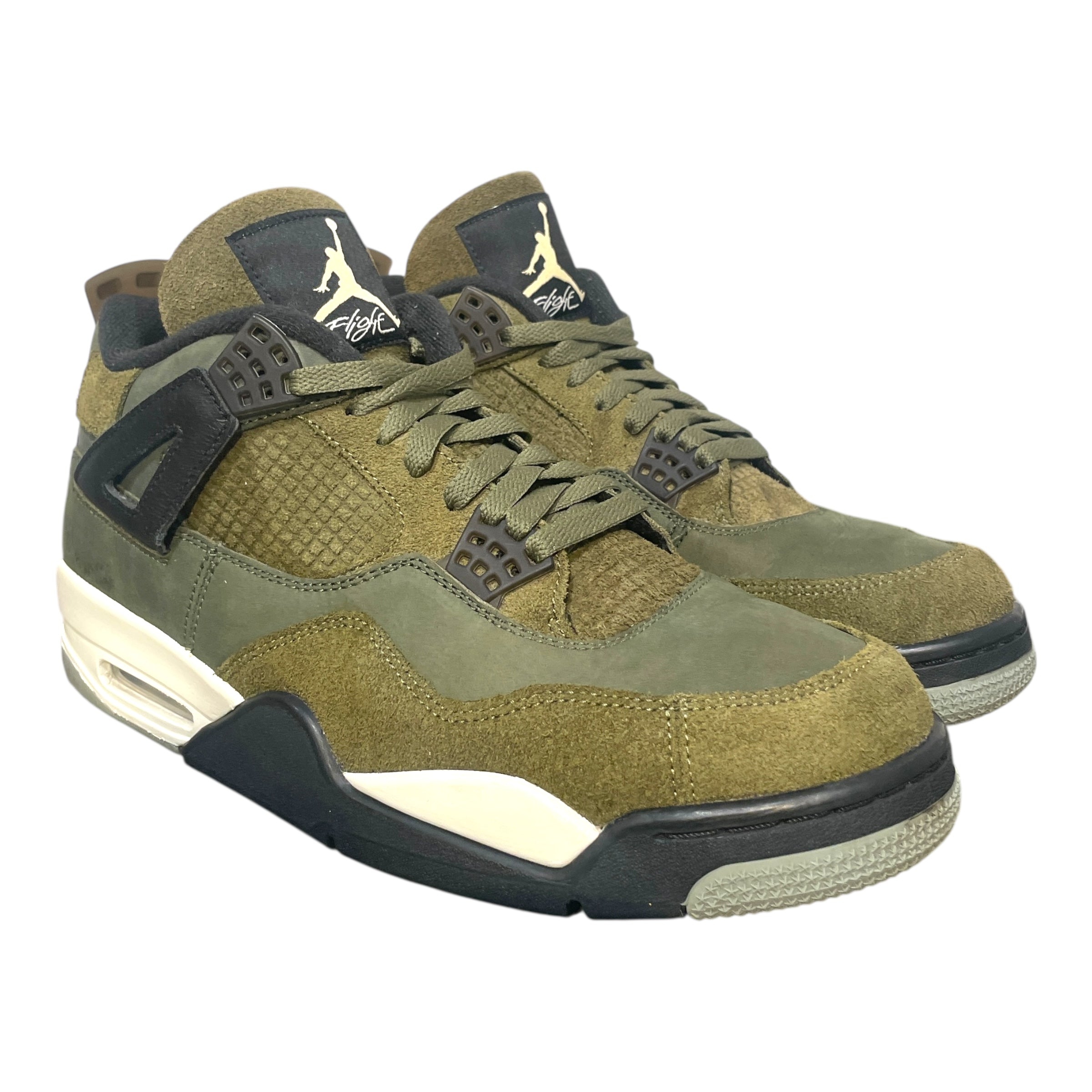NIKE/Hi-Sneakers/US 12/Suede/GRN/Jordan 4 Craft Olive view 1