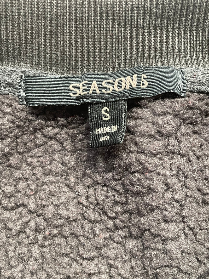 YEEZY/Heavy Sweater/S/Cotton/GRY/Oversize/SEASON 6 GREY CREWNECK