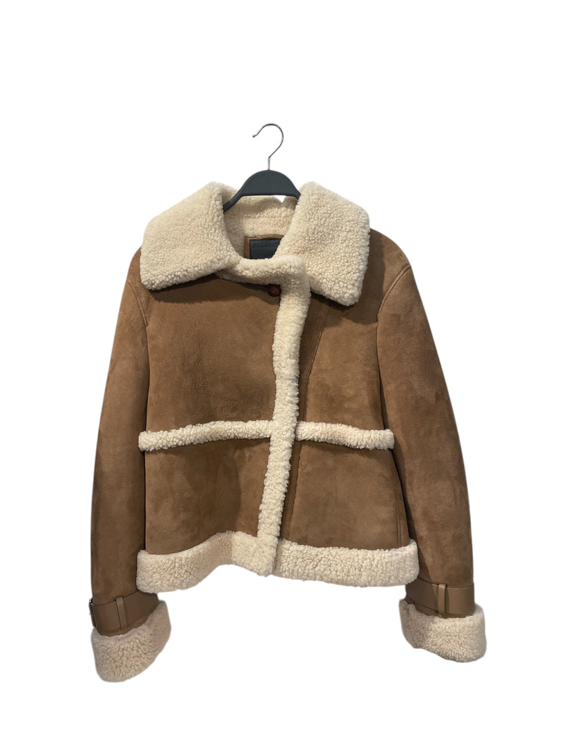 ALLSAINTS/Jacket/M/Sheepskin/BEG/Single Breasted/FARLEY SHERLING