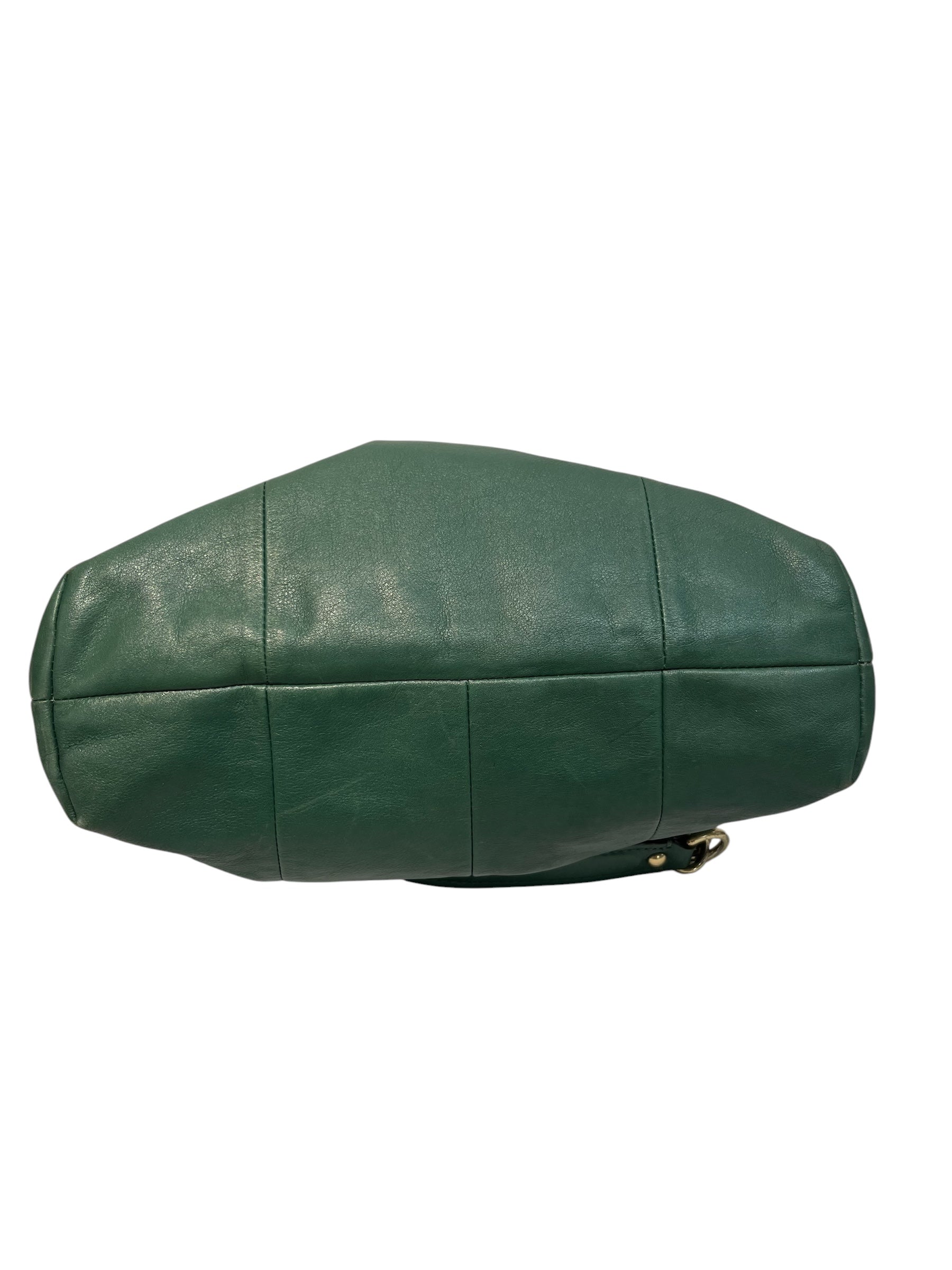 COACH/Hand Bag/Leather/GRN/kelly view 3