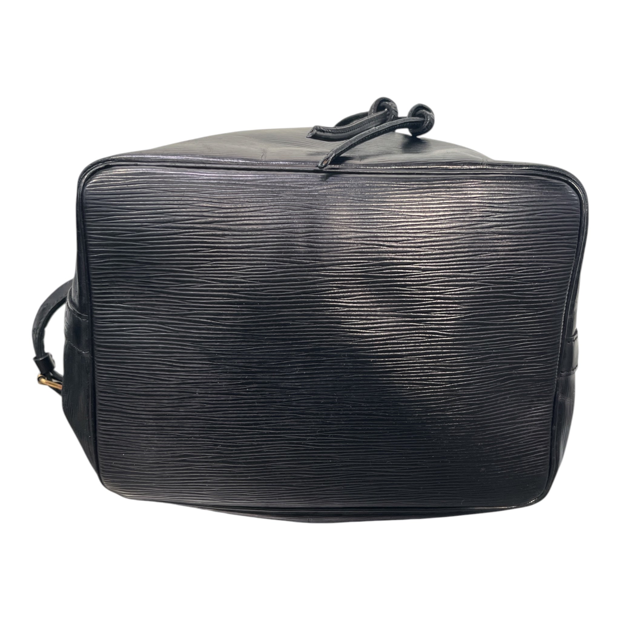 LOUIS VUITTON/Basket Bag/Leather/BLK/EPI NOE BUCKET view 3