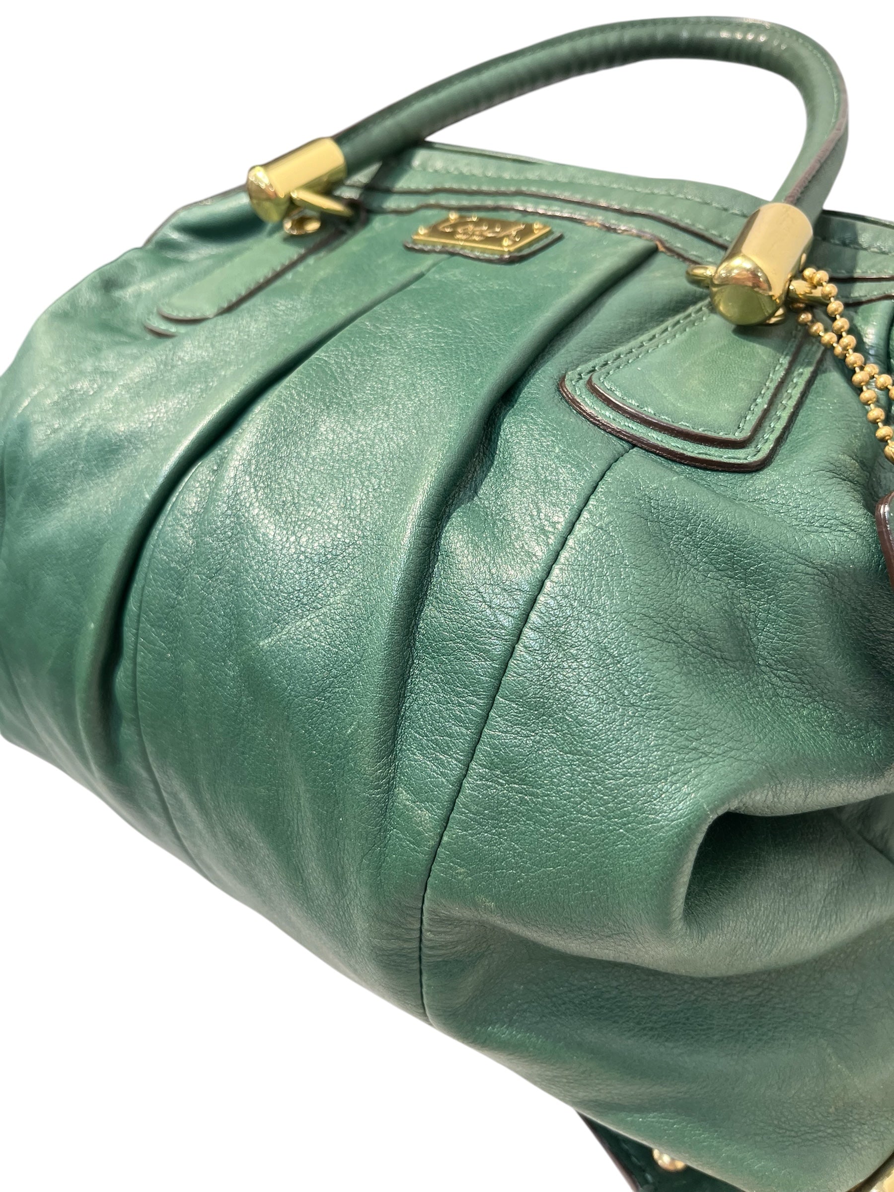 COACH/Hand Bag/Leather/GRN/kelly view 6