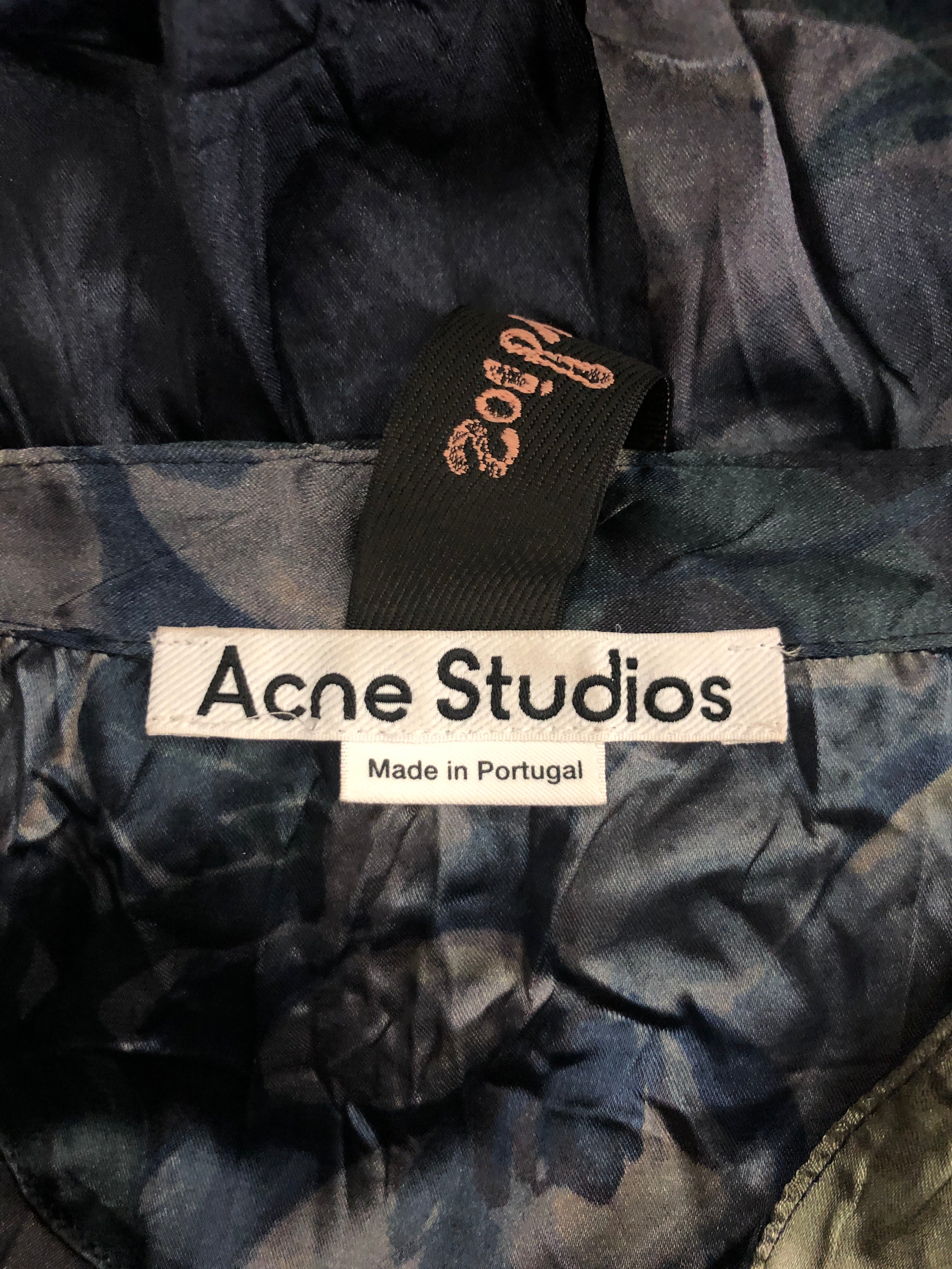 Acne Studios/LS T-Shirt/M/Cotton/NVY/MOTH HOLE view 3