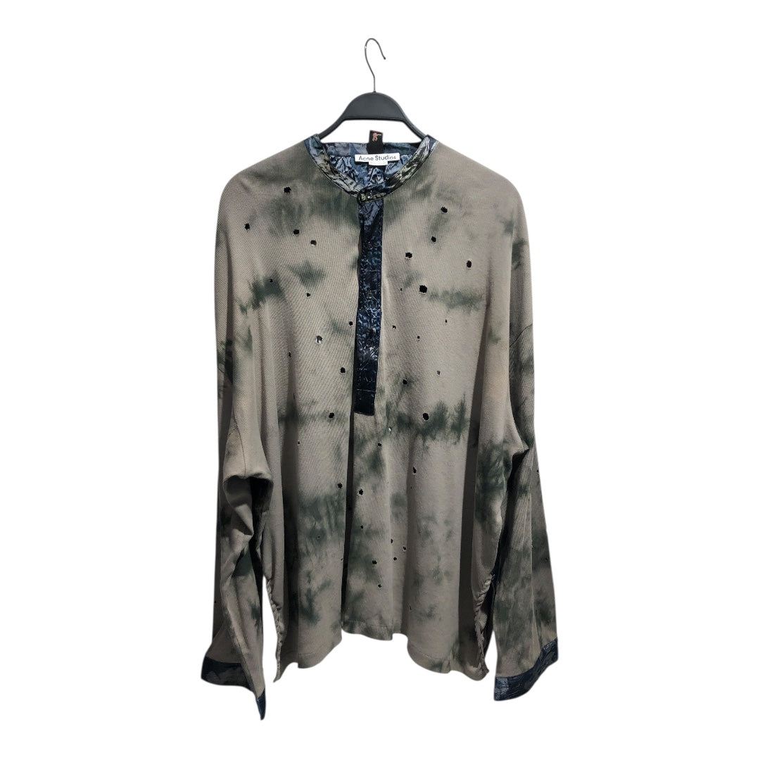 Acne Studios/LS T-Shirt/M/Cotton/NVY/MOTH HOLE view 1