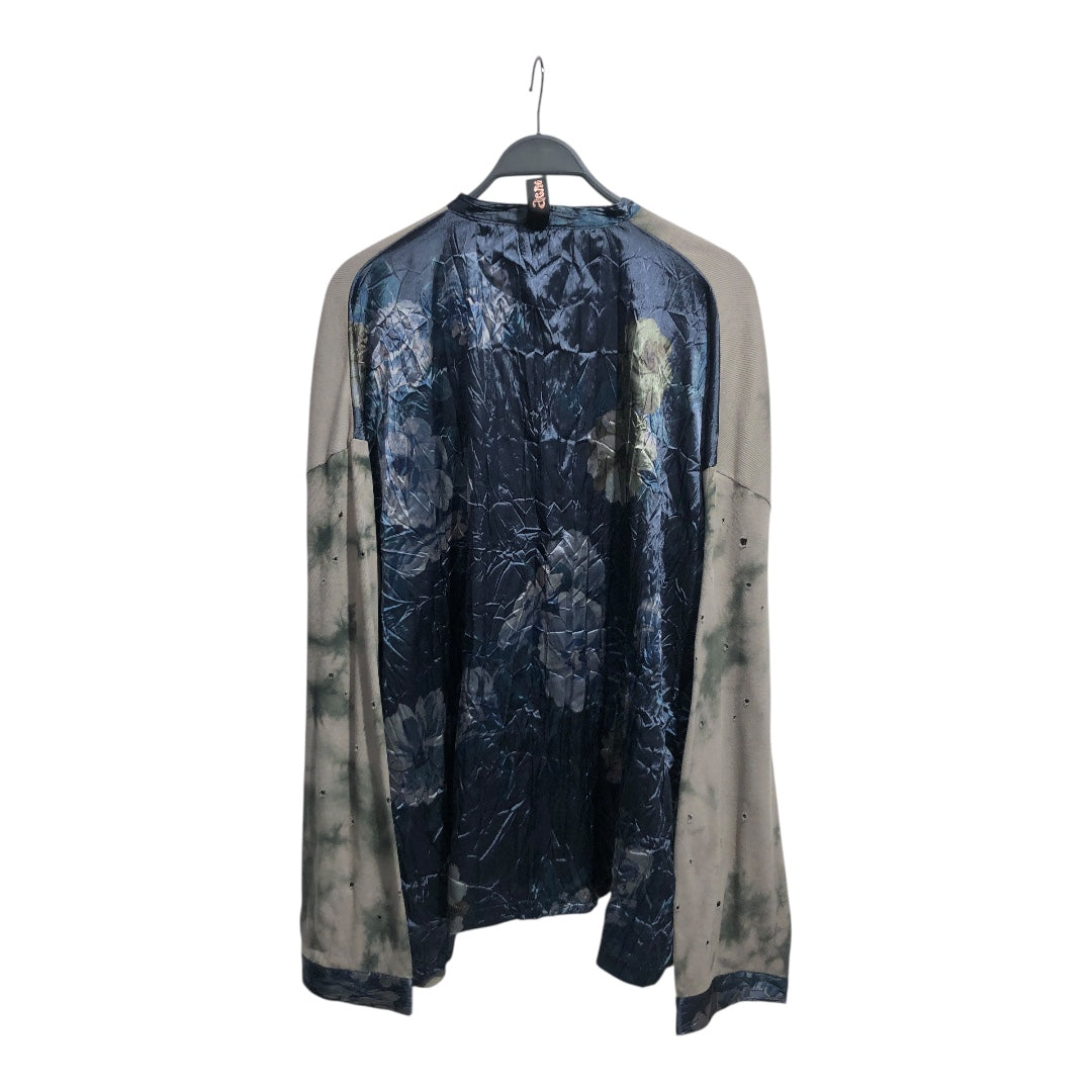 Acne Studios/LS T-Shirt/M/Cotton/NVY/MOTH HOLE view 2