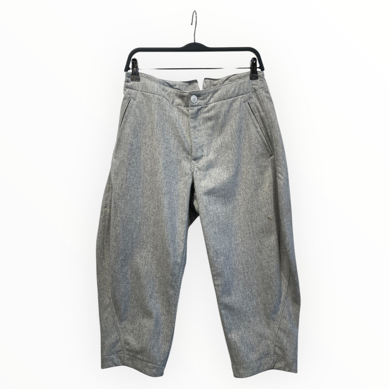 COMME des GARCONS HOMME PLUS/Cropped Pants/S/Wool/GRY/