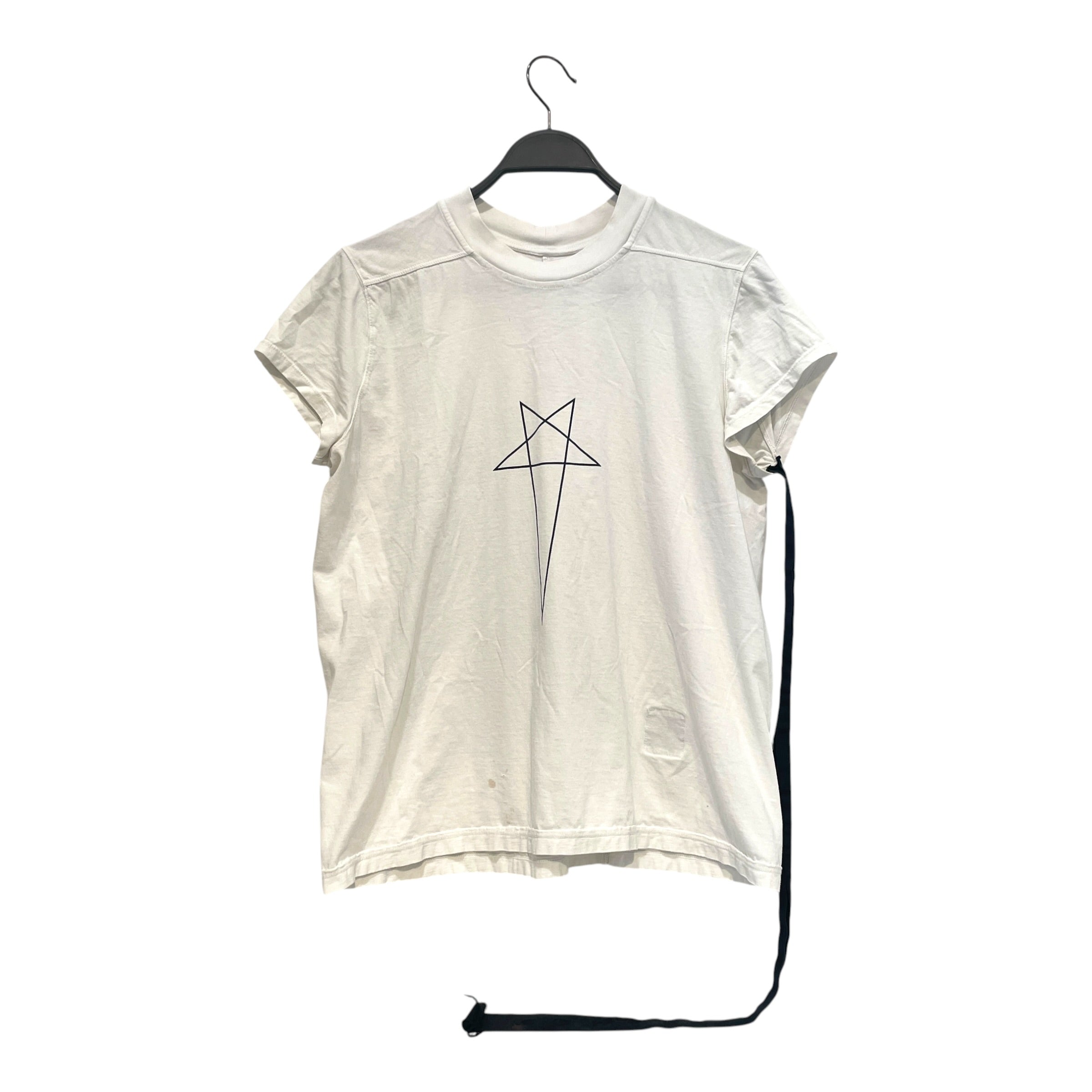 Rick Owens/T-Shirt/L/Cotton/WHT/Graphic/Pentagram Tank Top view 1