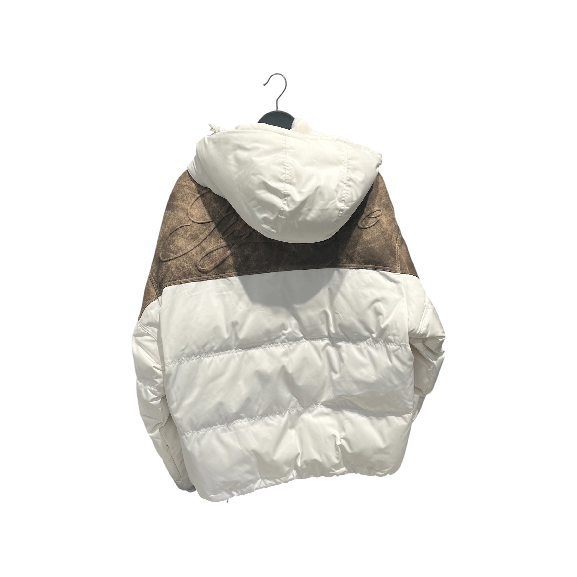 Supreme/Puffer Jkt/L/Polyester/WHT/LEATHER YOKE view 4