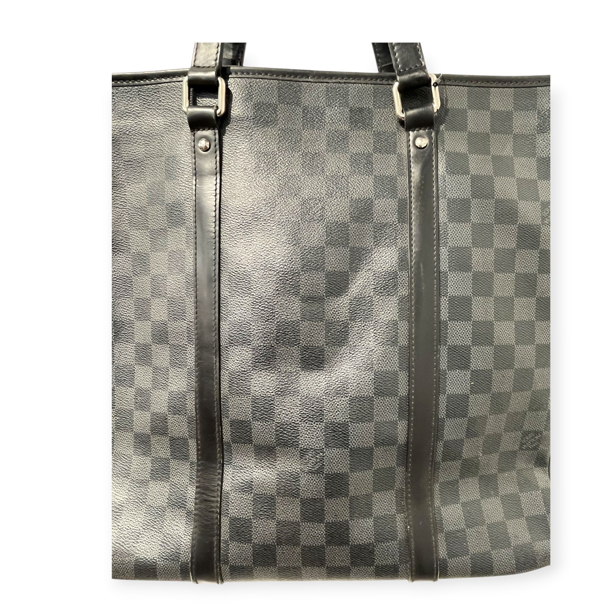 LOUIS VUITTON/Bag/Monogram/Leather/BLK/2 strap checkered damier tadao view 6