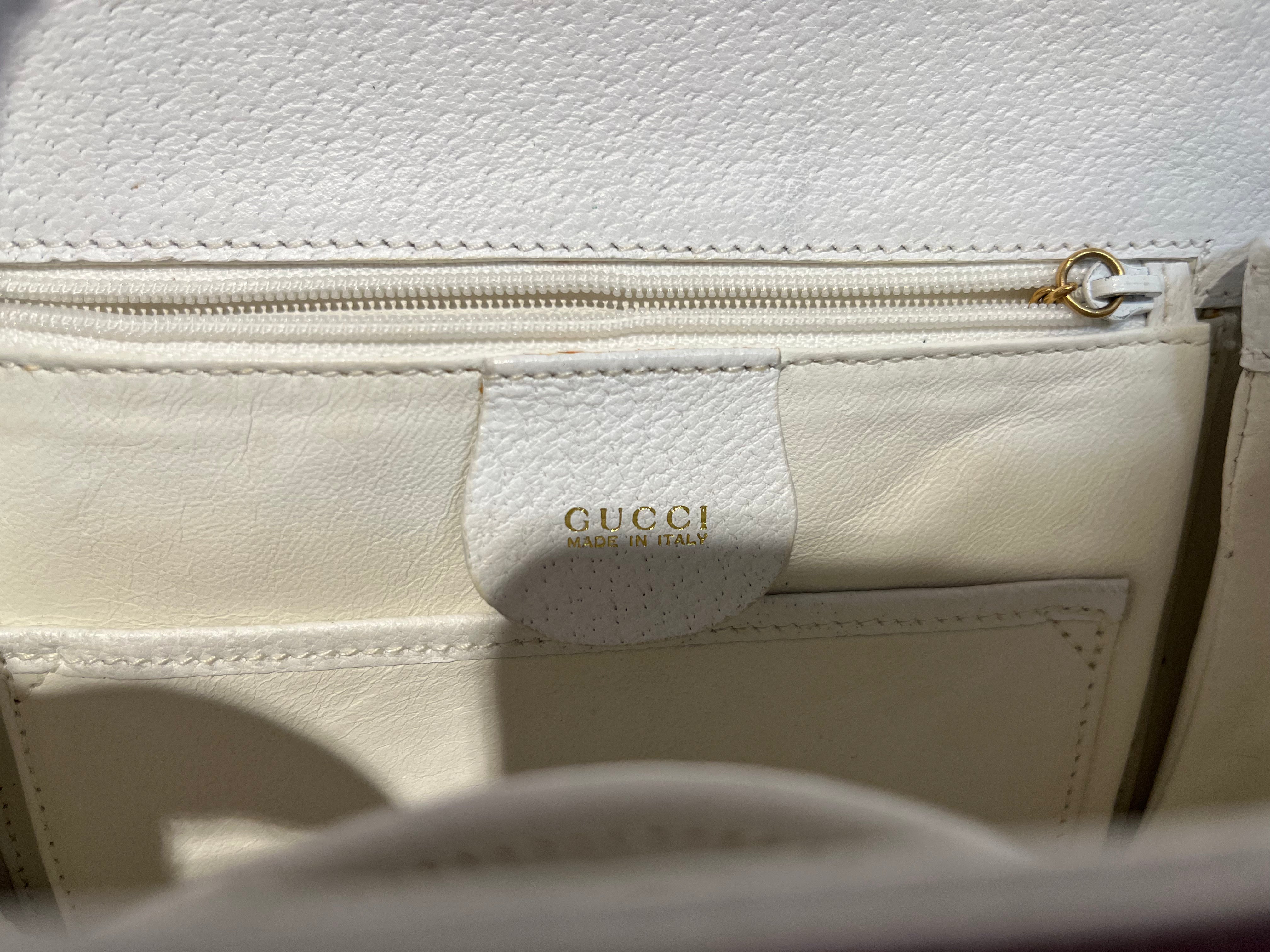 GUCCI/Hand Bag/White/Leather/000･1014･0188 view 5