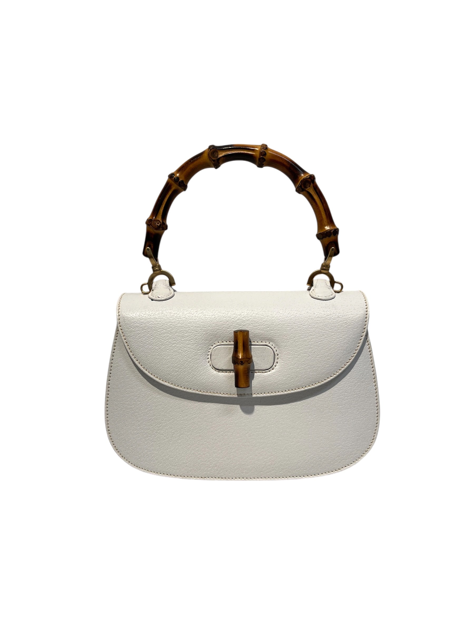 GUCCI/Hand Bag/White/Leather/000･1014･0188 view 1