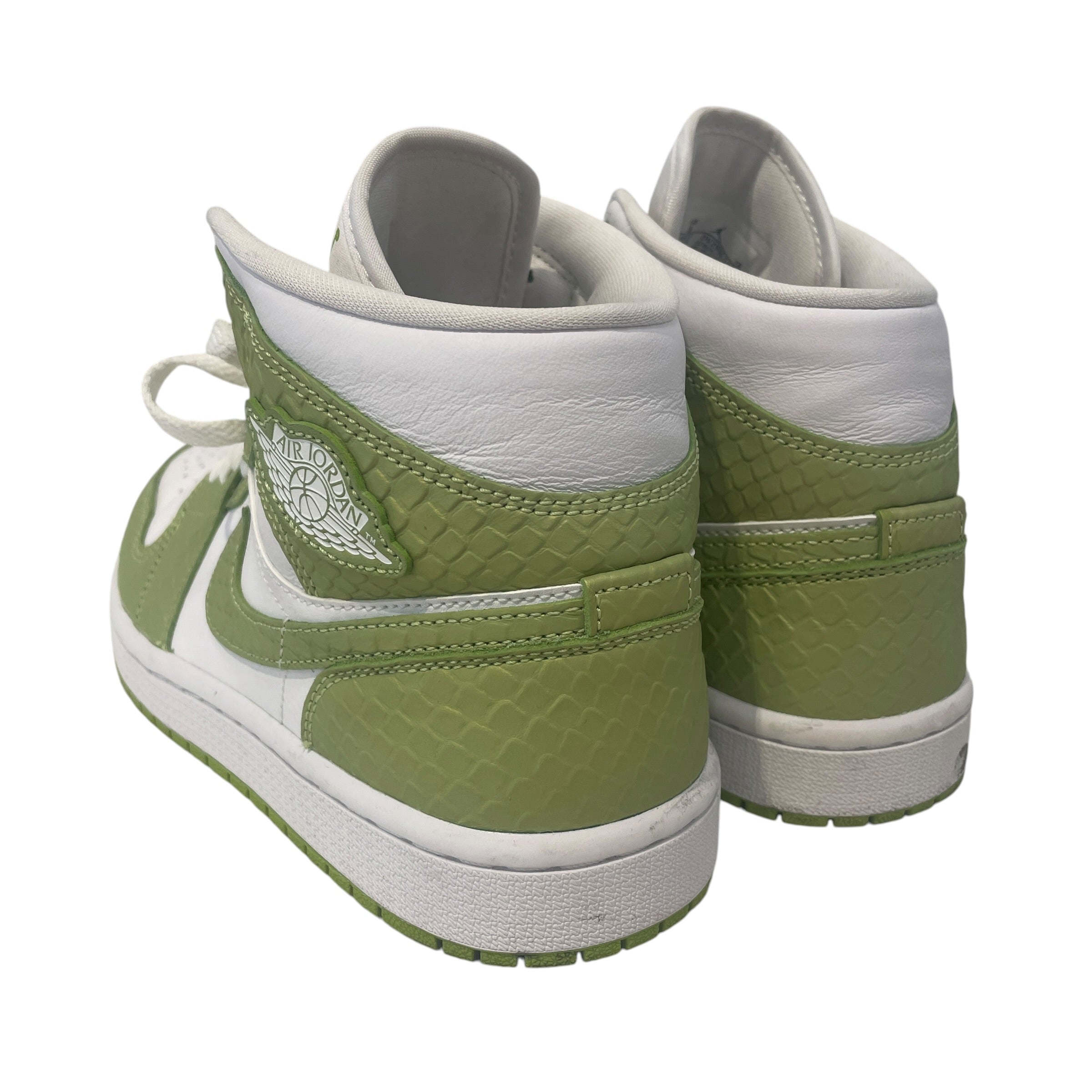 NIKE/Low-Sneakers/US 8/Animal Pattern/GRN/Jordan 1 Mid SE Green Python view 2