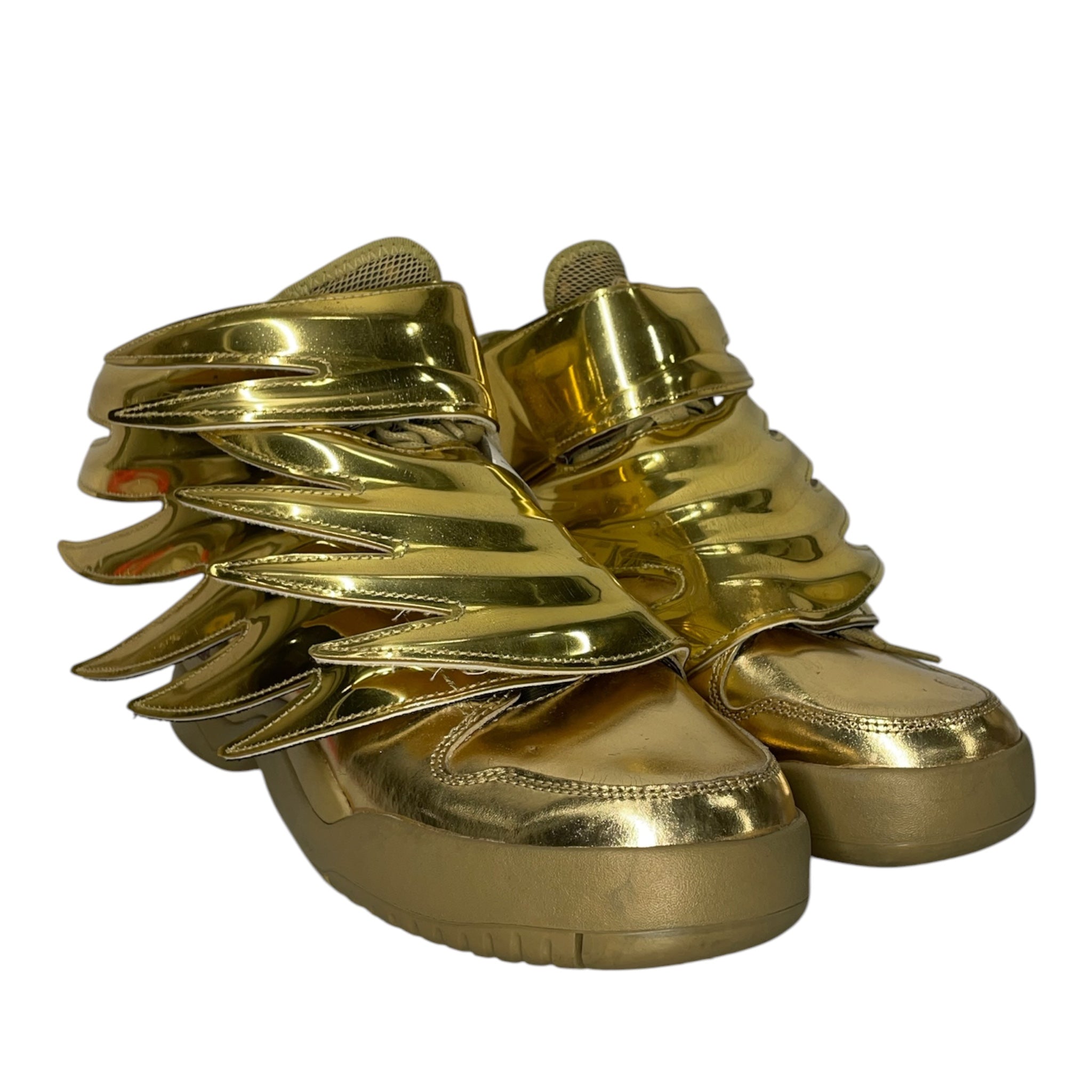 adidas/JEREMY SCOTT/Hi-Sneakers/US 7/Leather/GLD/WINGS 3.0 GOLD view 1