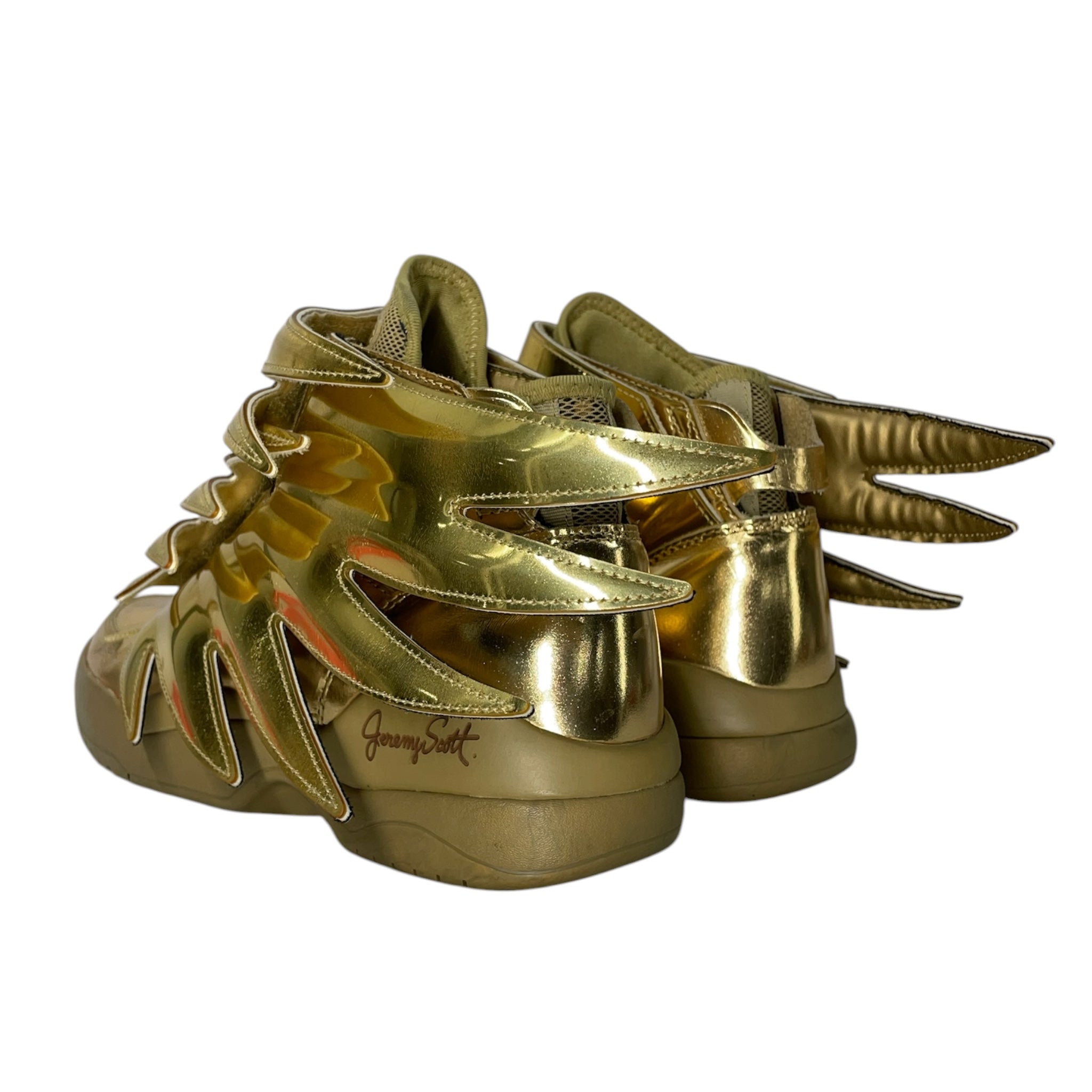 adidas/JEREMY SCOTT/Hi-Sneakers/US 7/Leather/GLD/WINGS 3.0 GOLD view 2