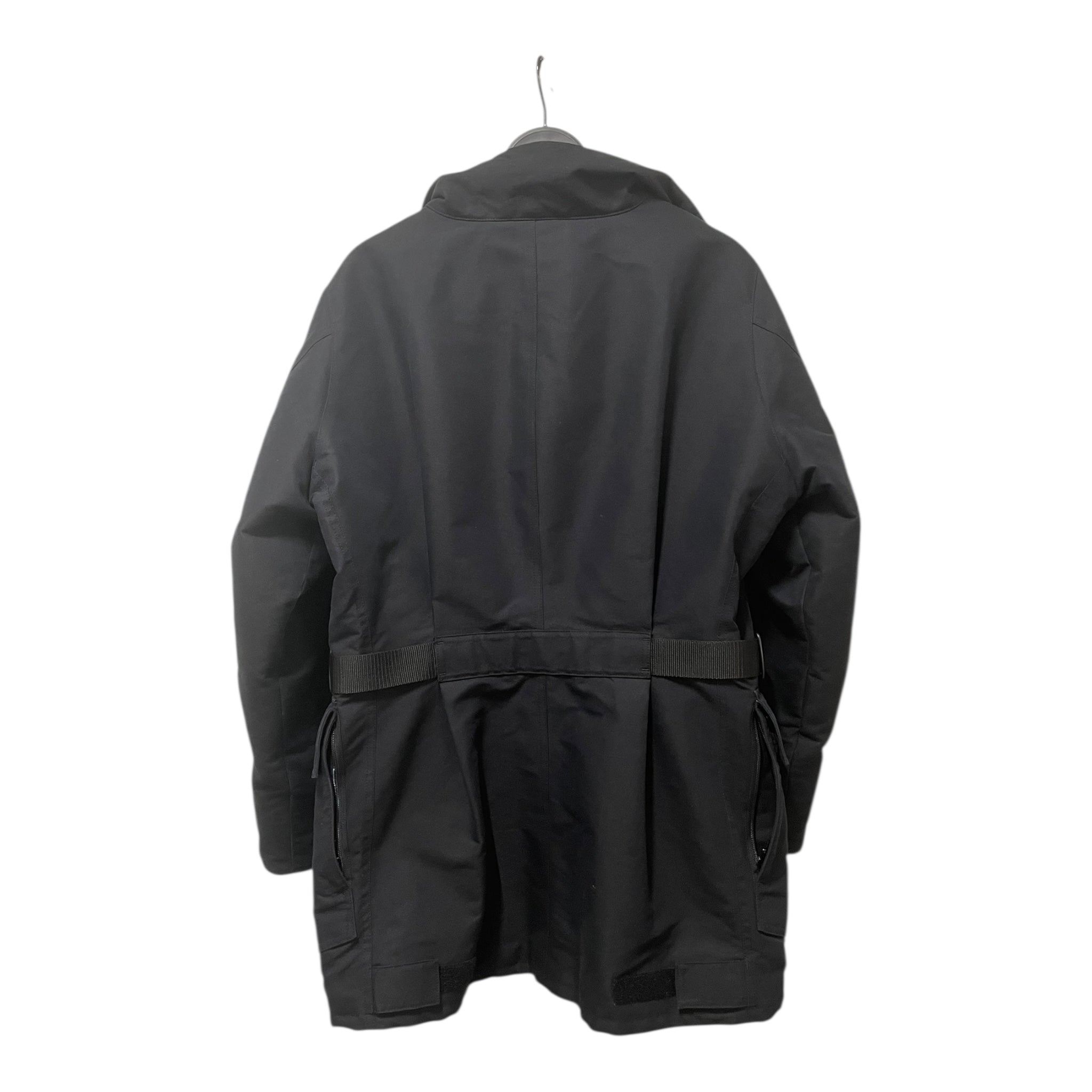 BALENCIAGA/Trench Coat/46/Polyester/BLK/ICOGNITO SWING COAT view 2
