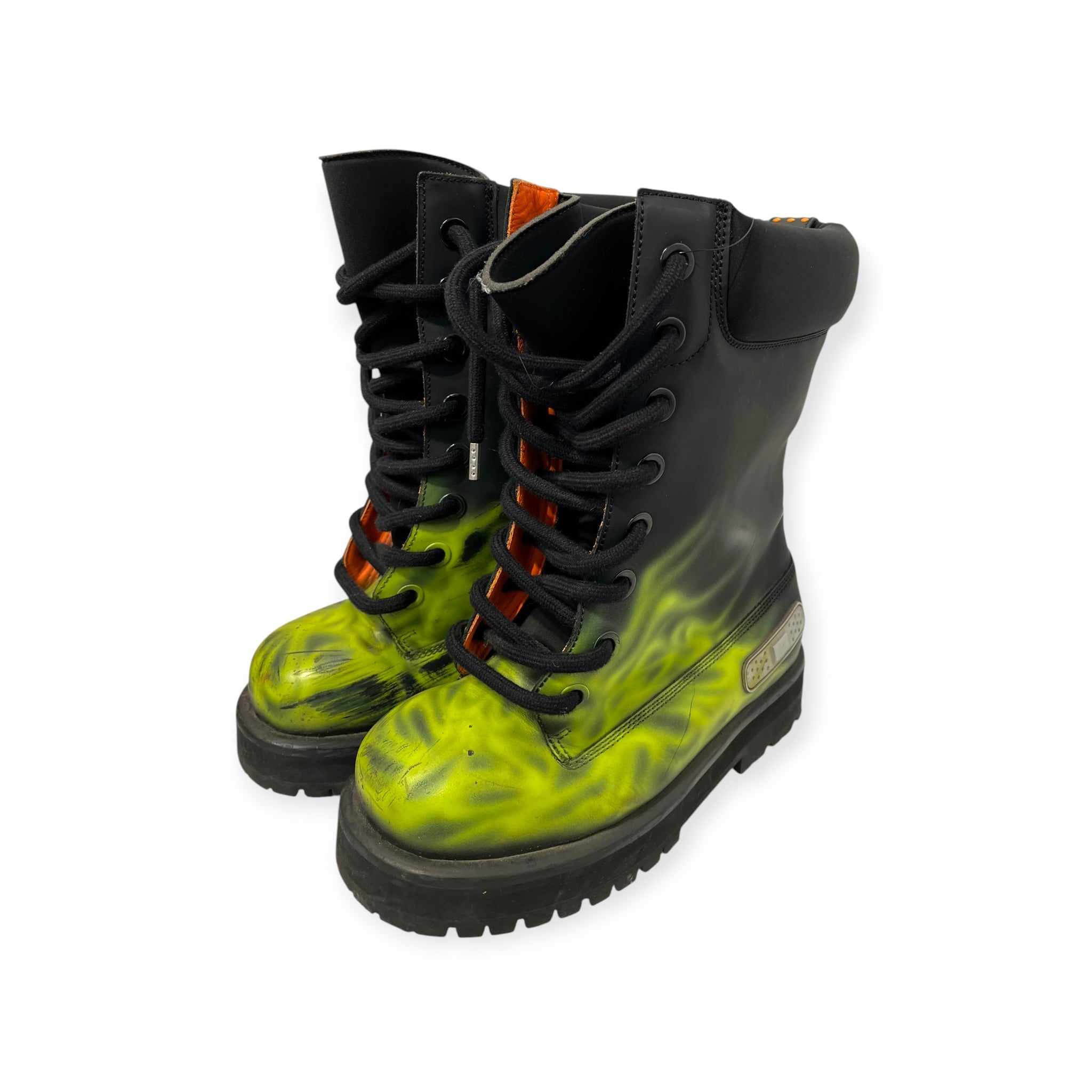 PDF/Boots/US 10/BLK/GREEN SMOKE ON TOE BOX view 1