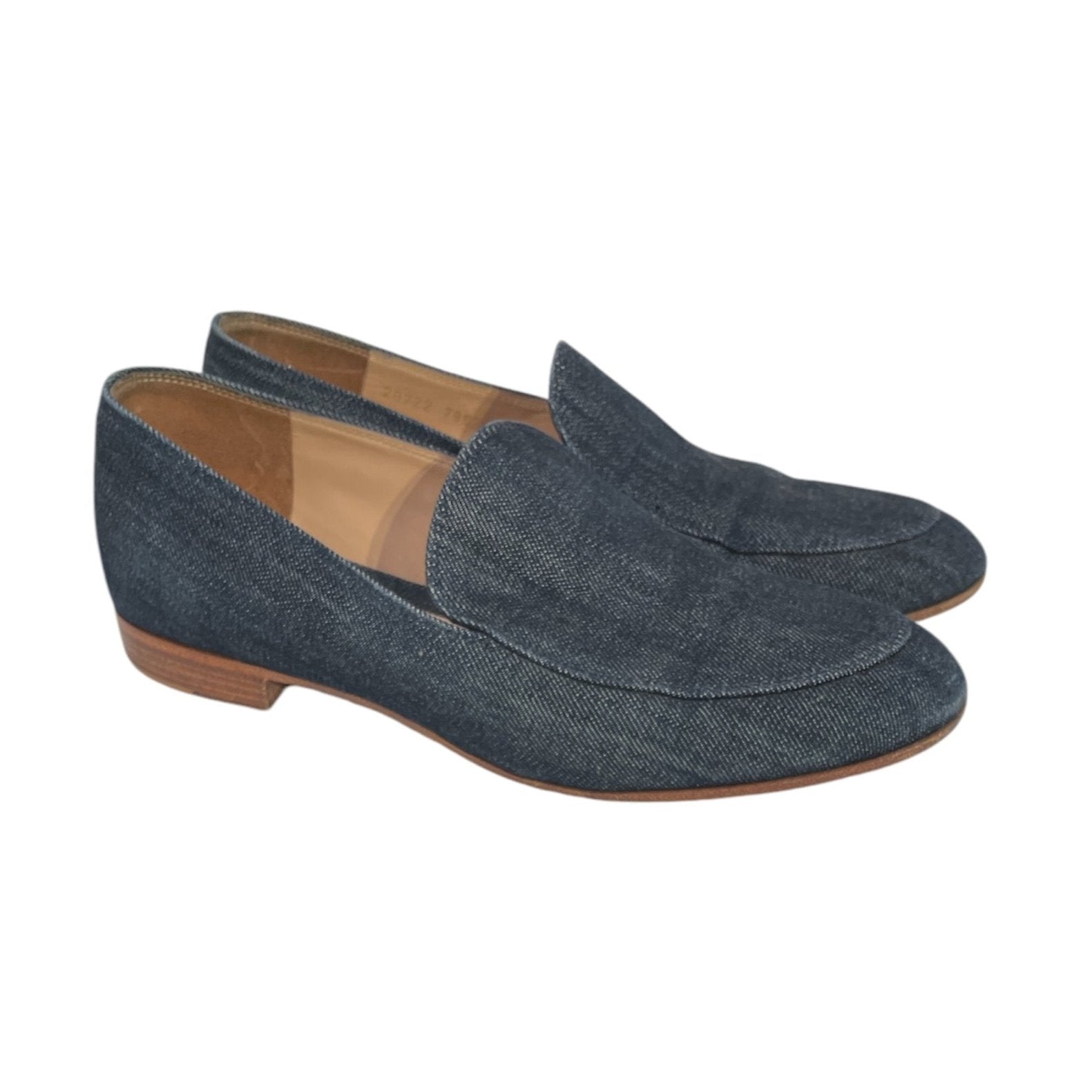 Gianvito Rossi/Flat Shoes/EU 37.5/Denim/NVY/ view 1