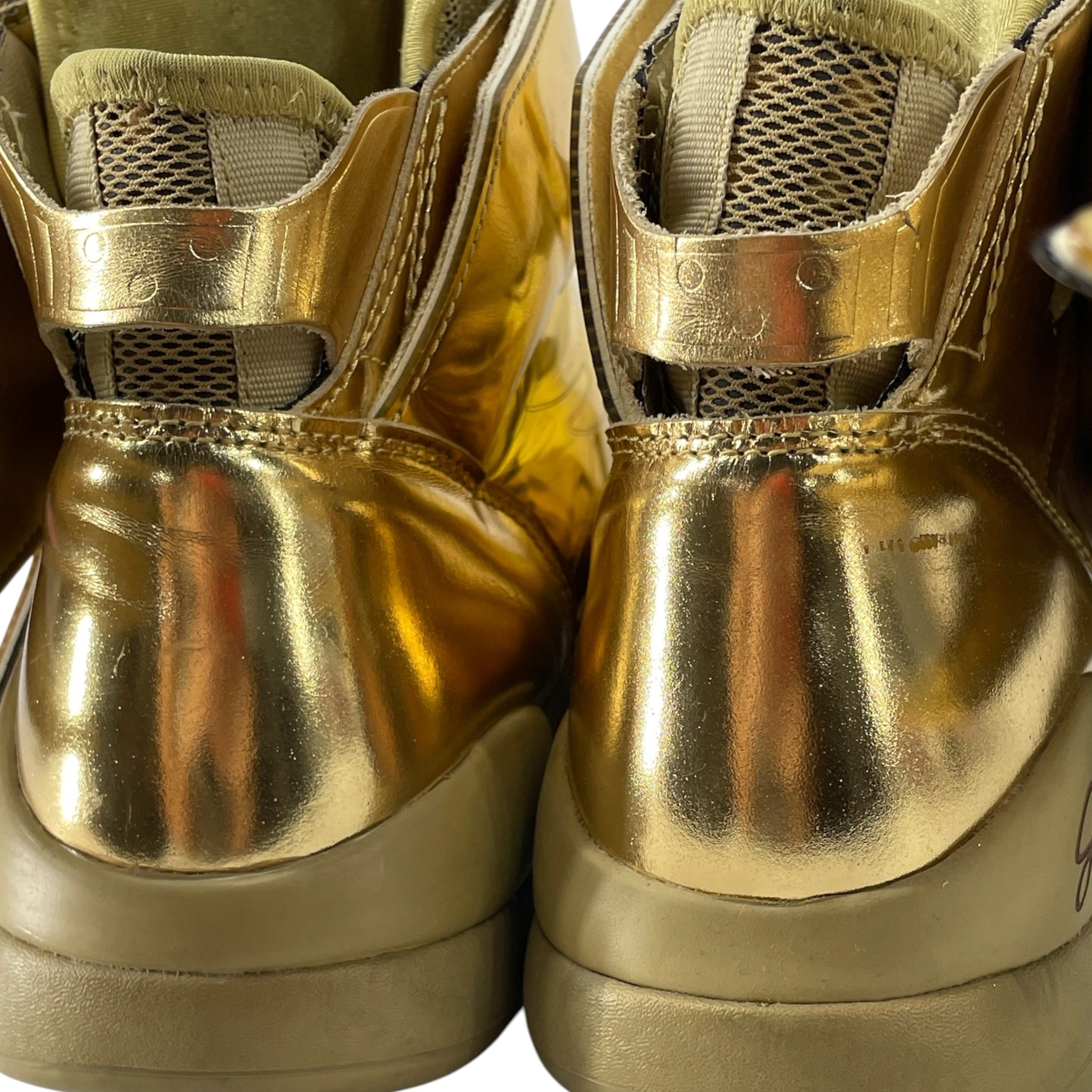 adidas/JEREMY SCOTT/Hi-Sneakers/US 7/Leather/GLD/WINGS 3.0 GOLD view 4