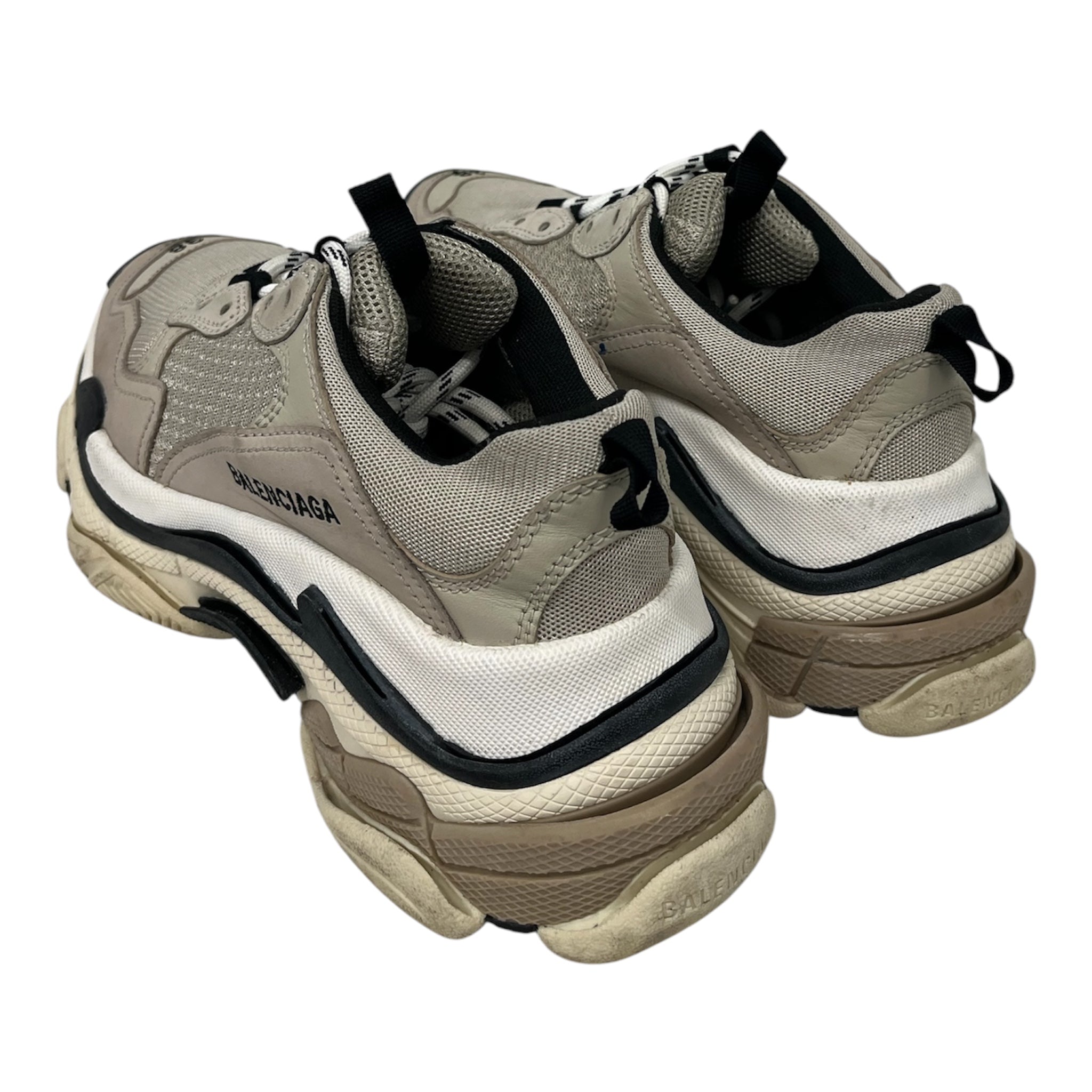 BALENCIAGA/Low-Sneakers/EU 38/Cotton/BEG/Chunky Heel/TRIPLE S TRAINER view 2