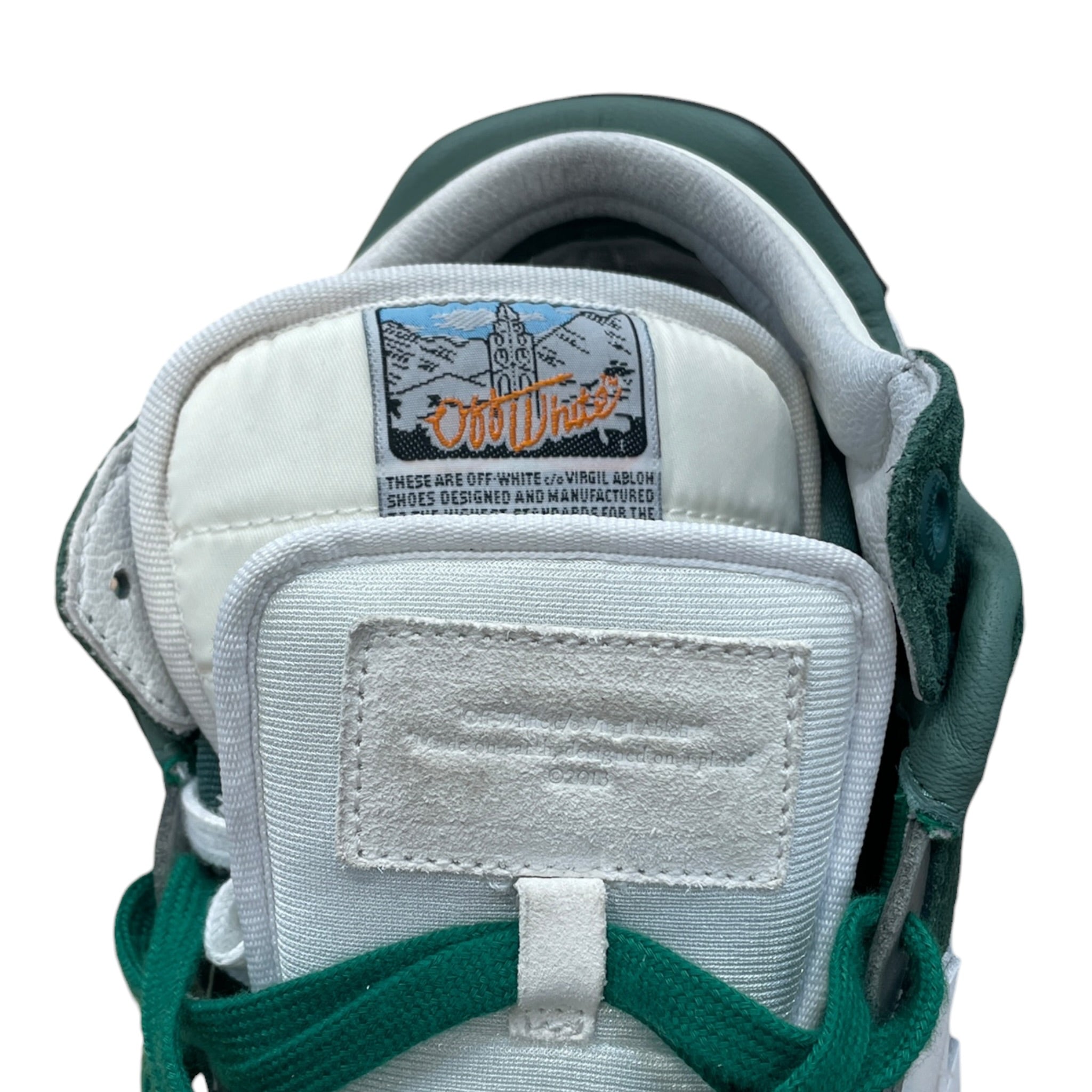 OFF-WHITE/Low-Sneakers/EU 42/Cotton/GRN/floating arrow double tongue view 3