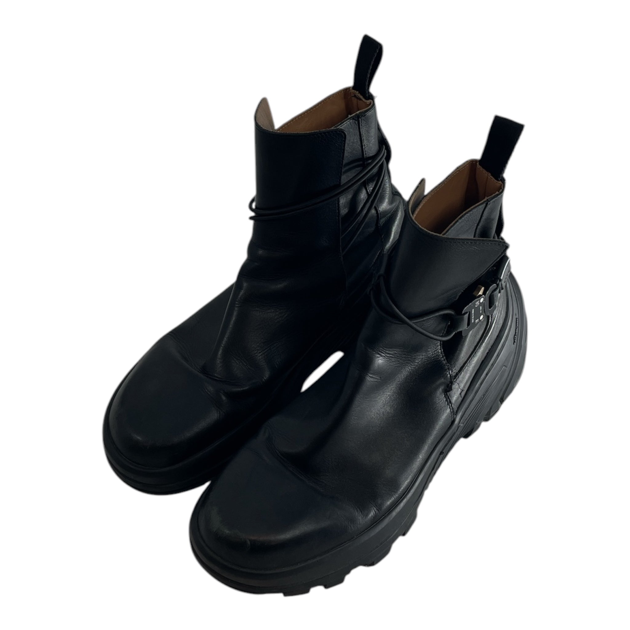 1017 ALYX 9SM(ALYX)/Boots/US 10/Leather/BLK/WRAP AROUND W BUCKLE view 1