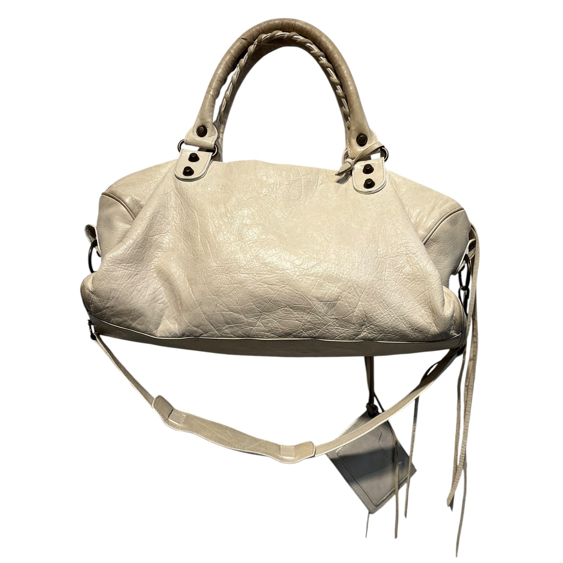 BALENCIAGA/Cross Body Bag/Leather/CRM/CITY BAG view 2
