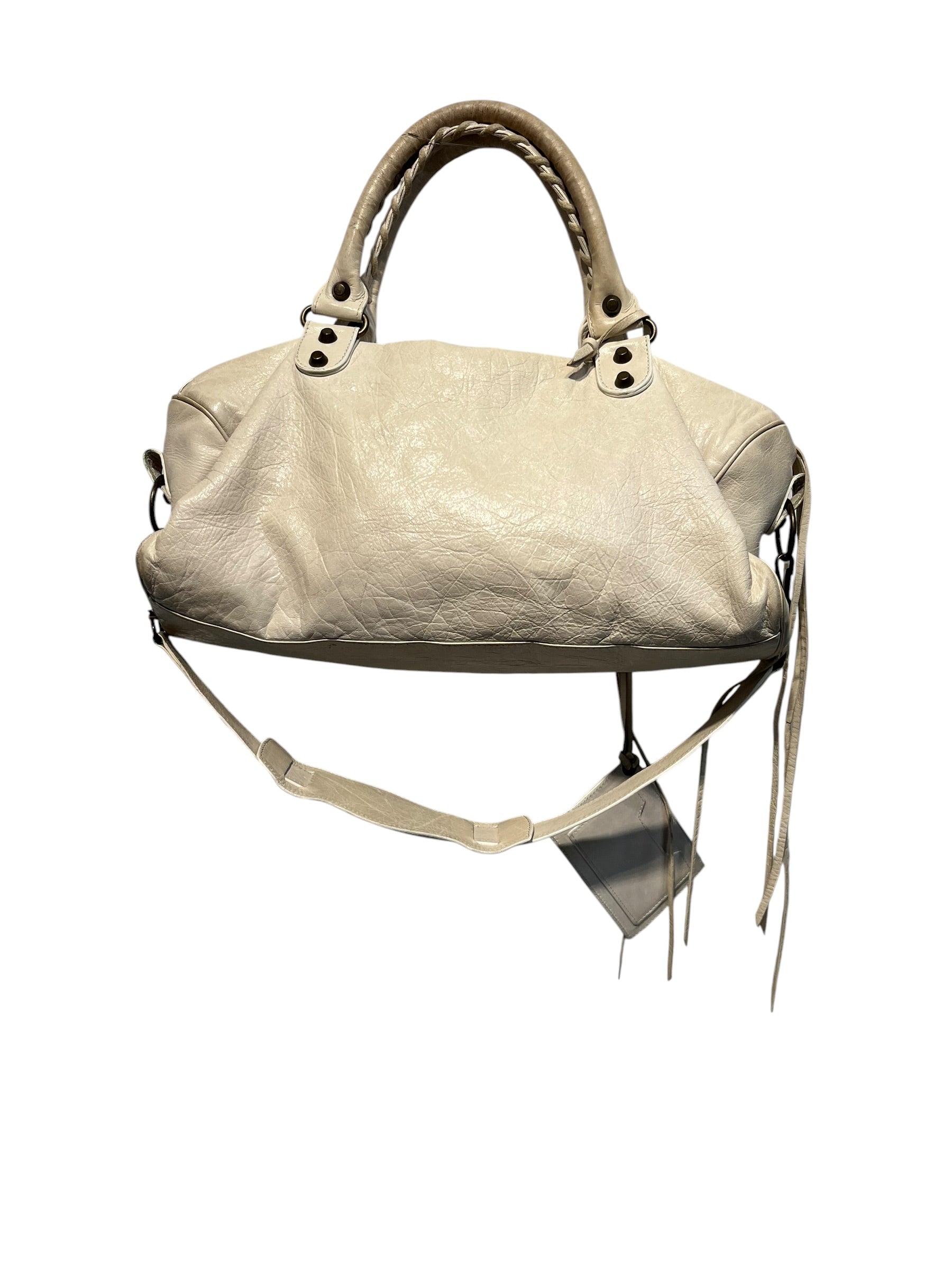 BALENCIAGA/Cross Body Bag/Leather/CRM/CITY BAG view 2