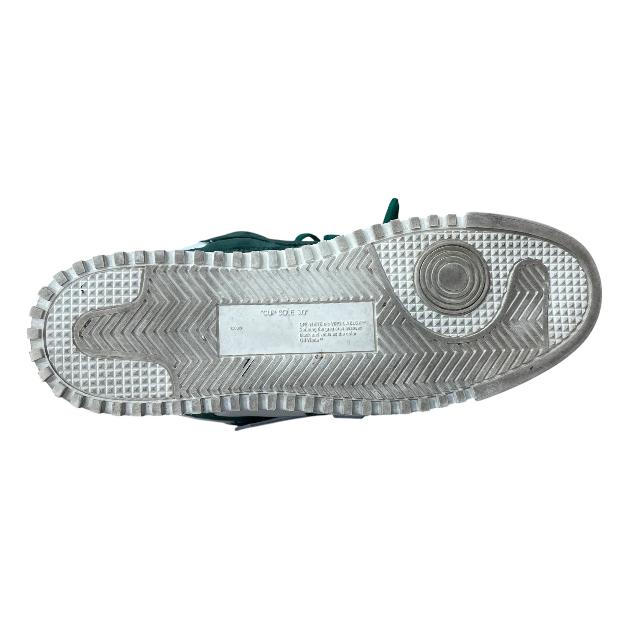OFF-WHITE/Low-Sneakers/EU 42/Cotton/GRN/floating arrow double tongue view 6