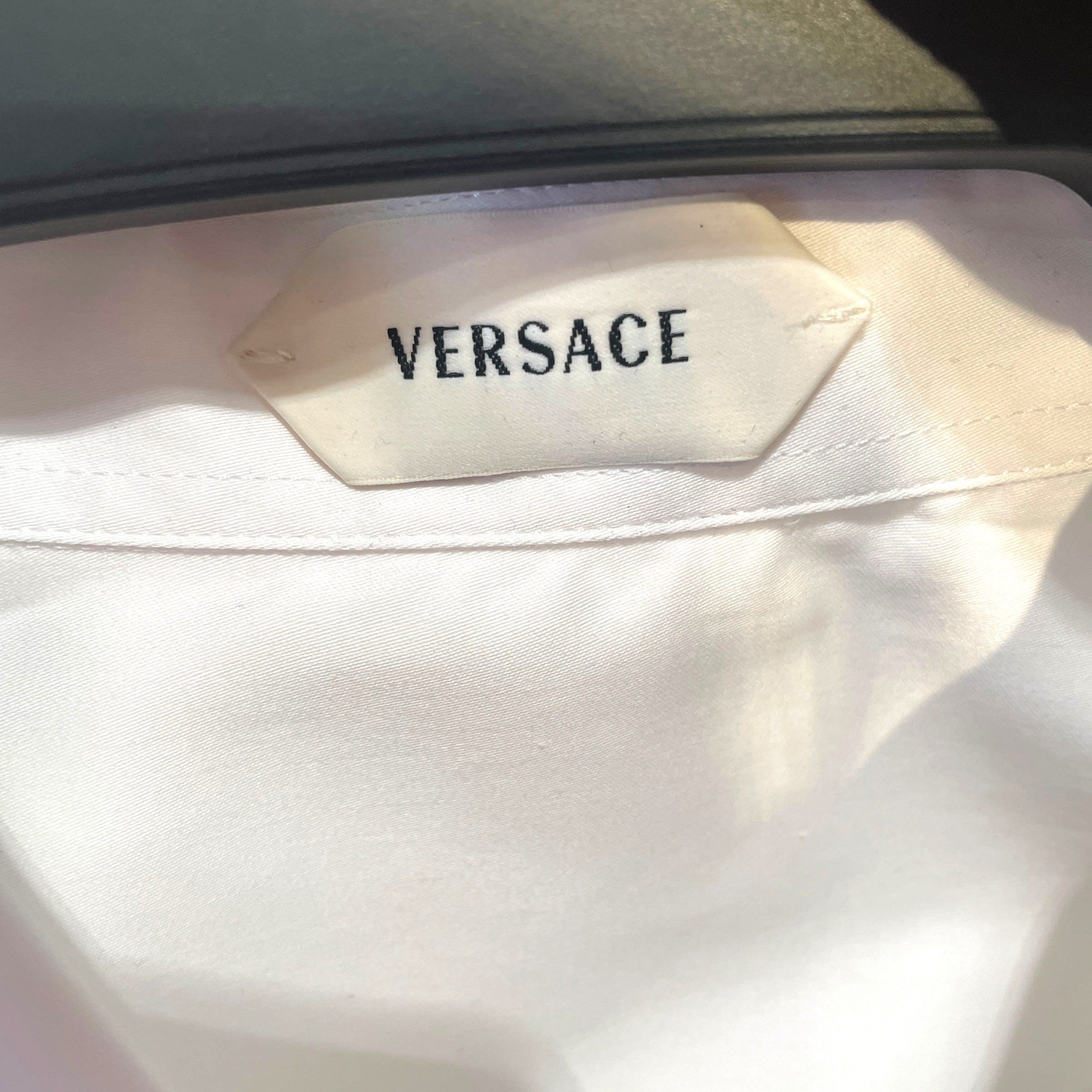 VERSACE/LS Shirt/48/Cotton/WHT/Informal Button Up view 4