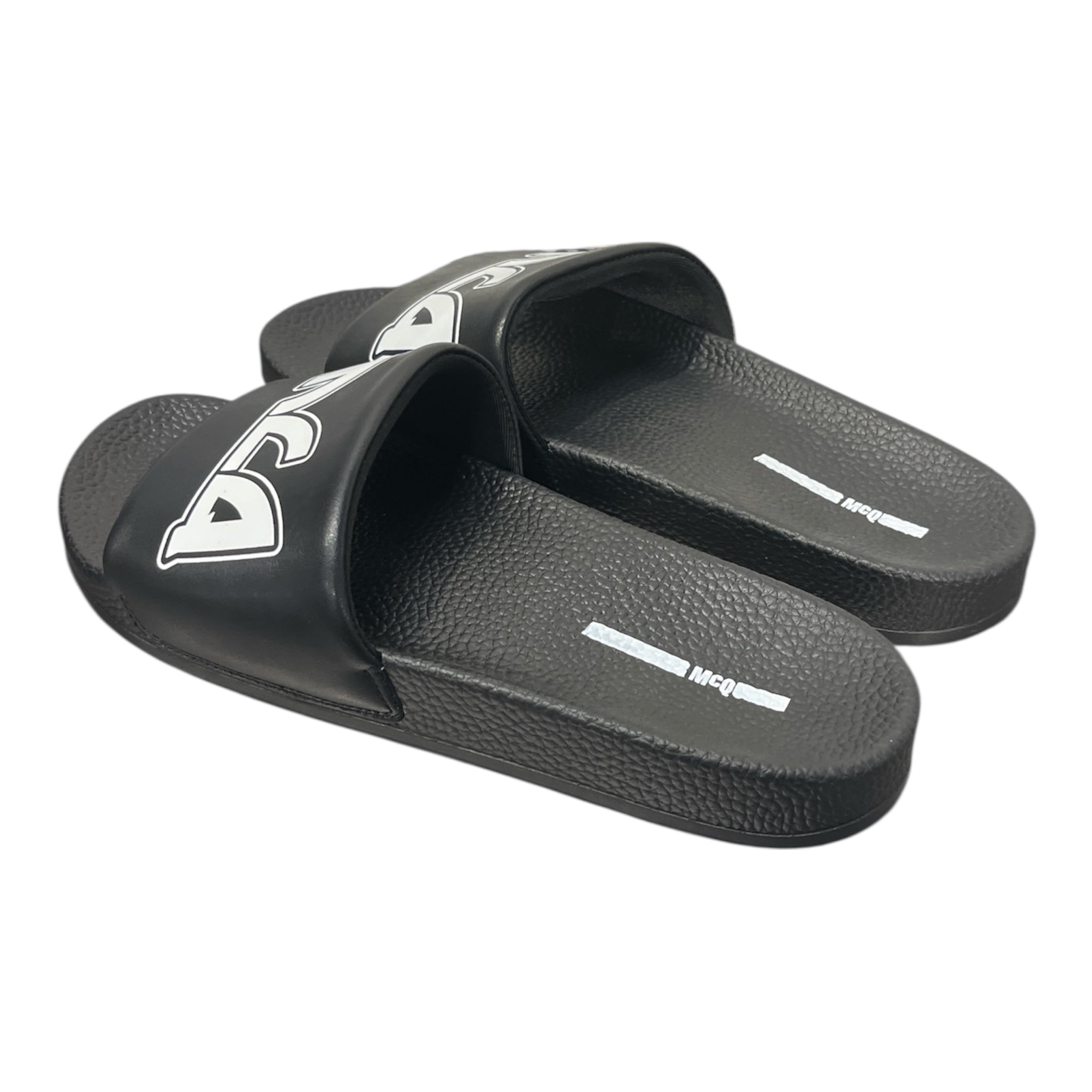 Alexander McQueen/Sandals/EU 45/Graphic/Leather/BLK/ view 2