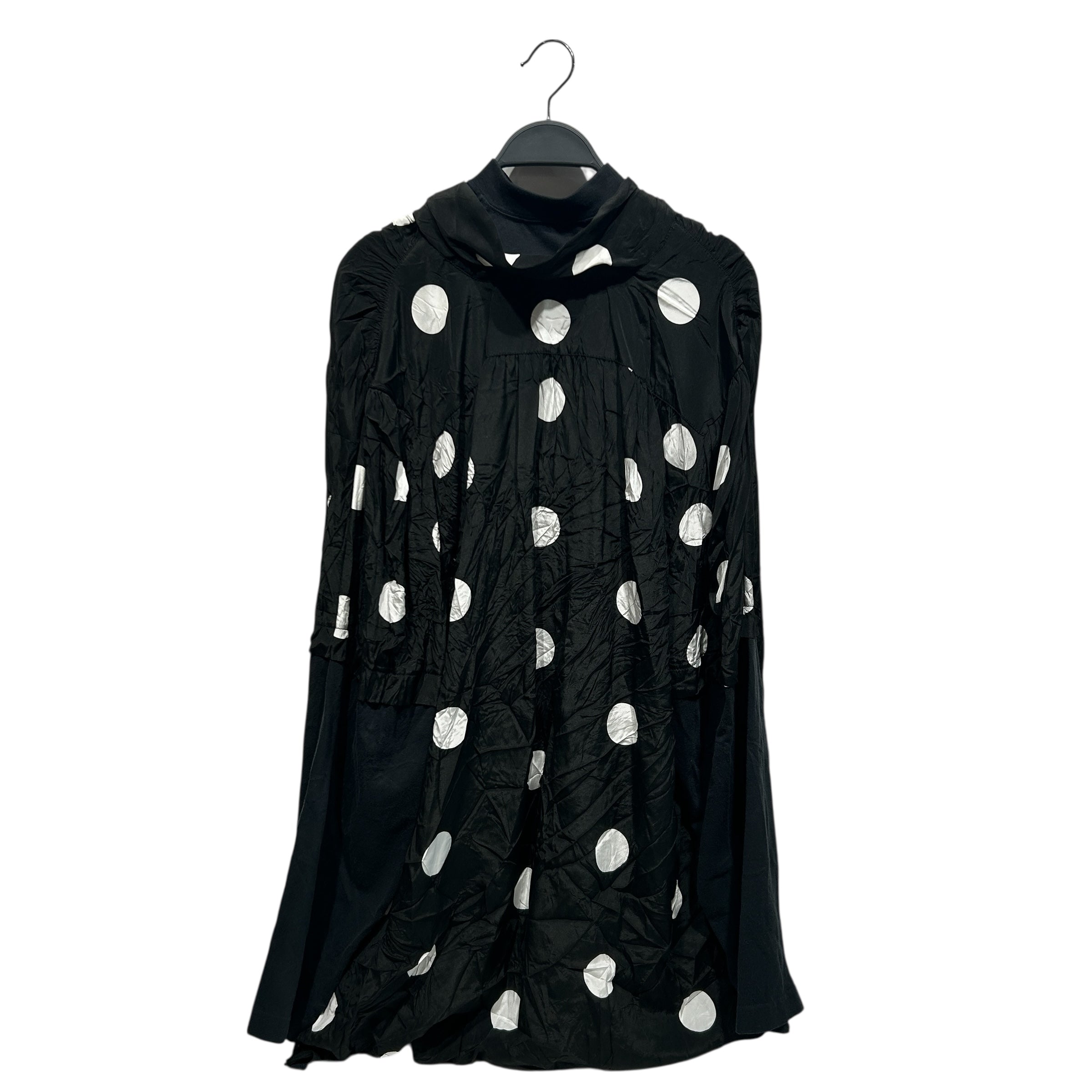 BALENCIAGA/Dress/36/Polka dot/Cotton/BLK/Maxi Polka dot silk crepe view 2