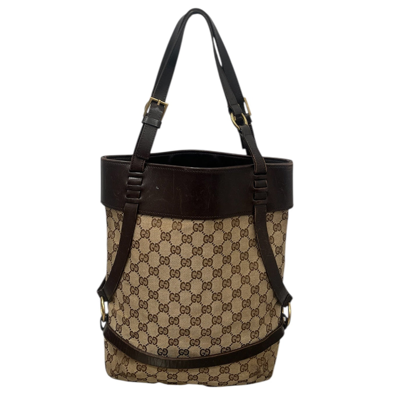 GUCCI/Tote Bag/Monogram/CML/Canvas Harness Tote view 2