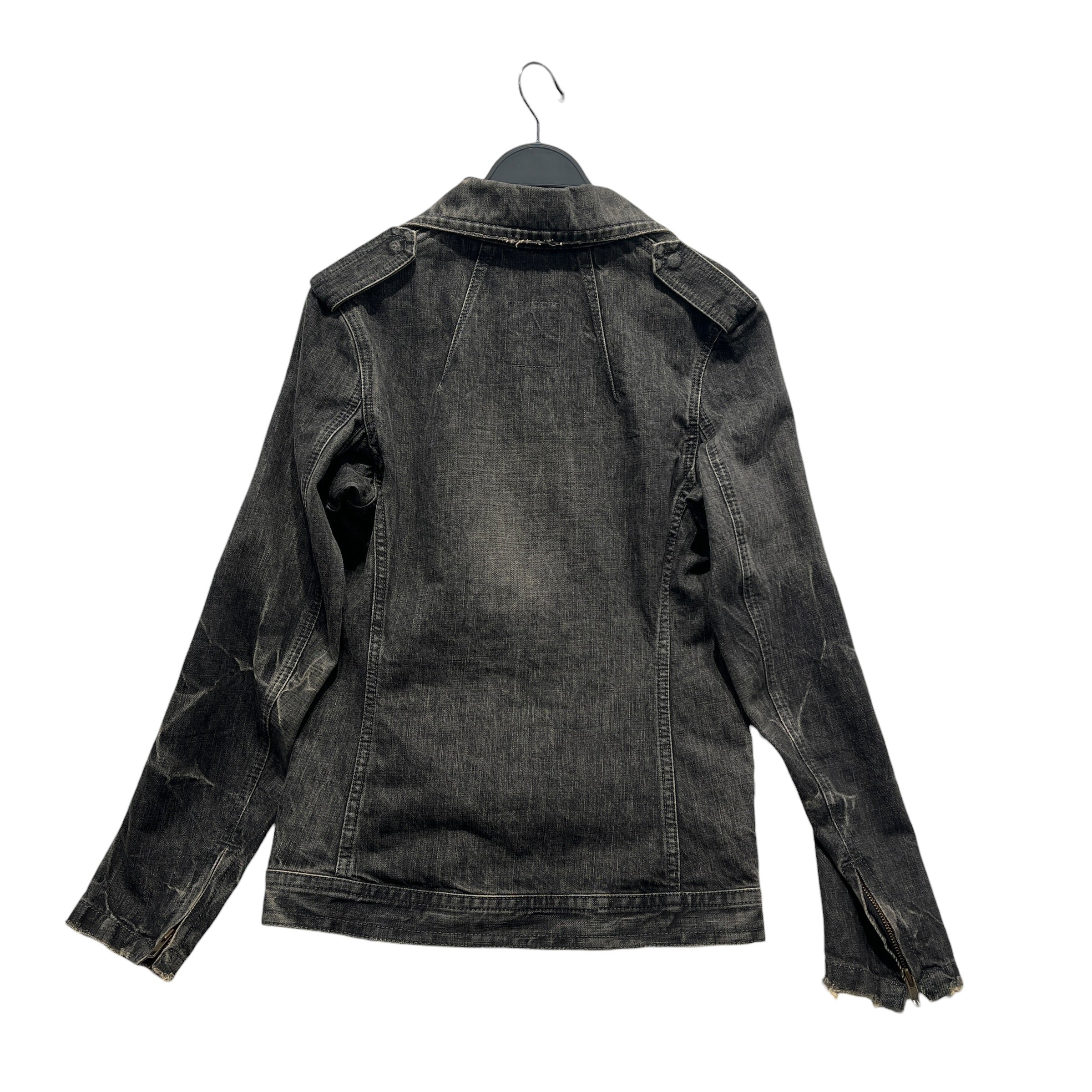 Hysterics/Denim Jkt/FREE/Cotton/BLK/Graphic/Love Burn Rhinstone Denim Jkt view 2