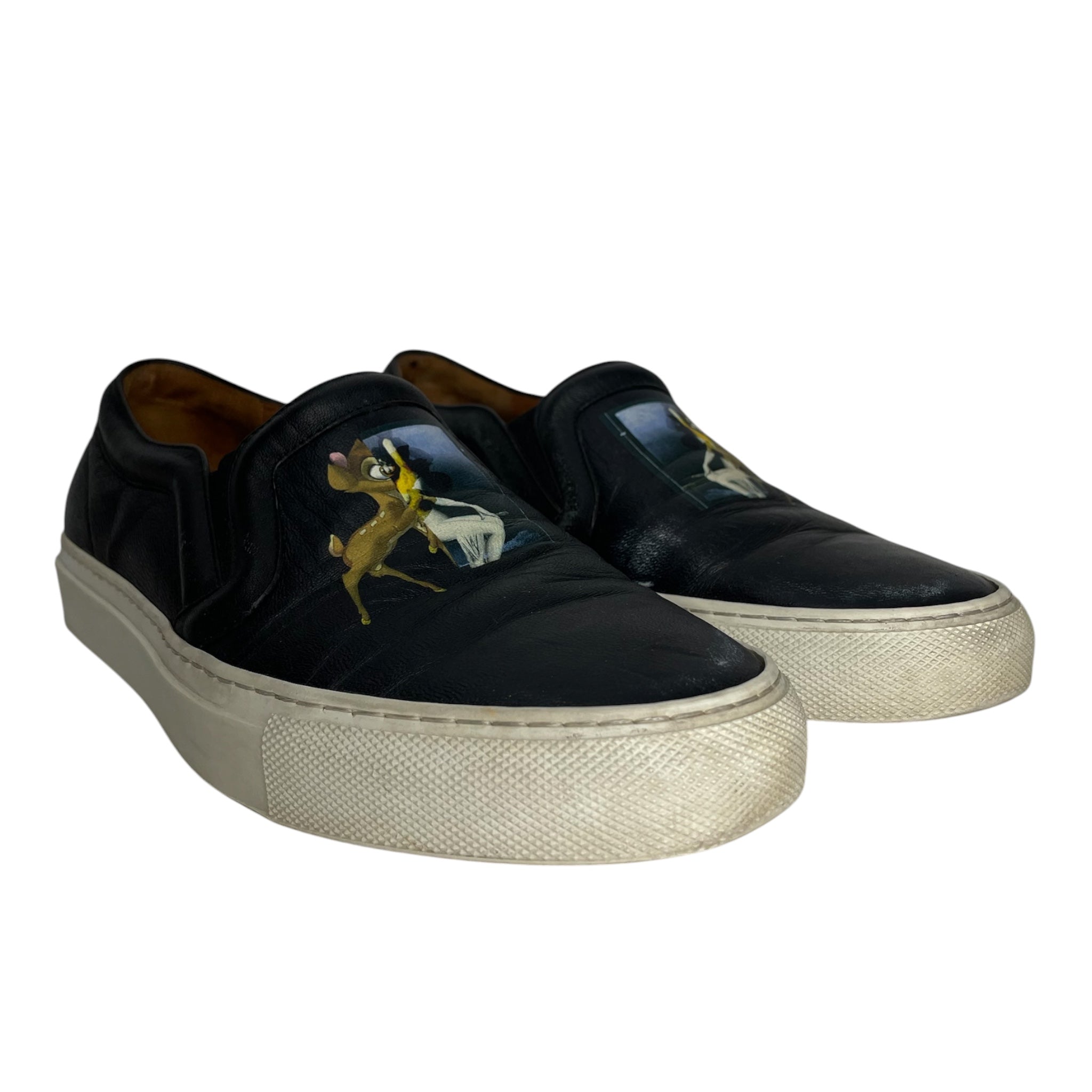 GIVENCHY/Low-Sneakers/EU 38/Graphic/Leather/BLK/BAMBI view 1