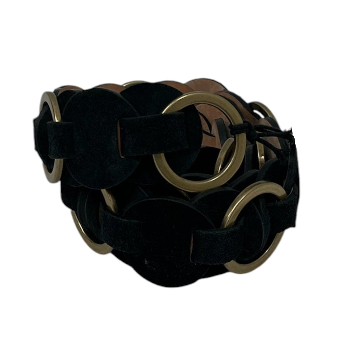 ISABEL MARANT/Belt/Leather/BLK/WOVEN LEATHER BELT view 1