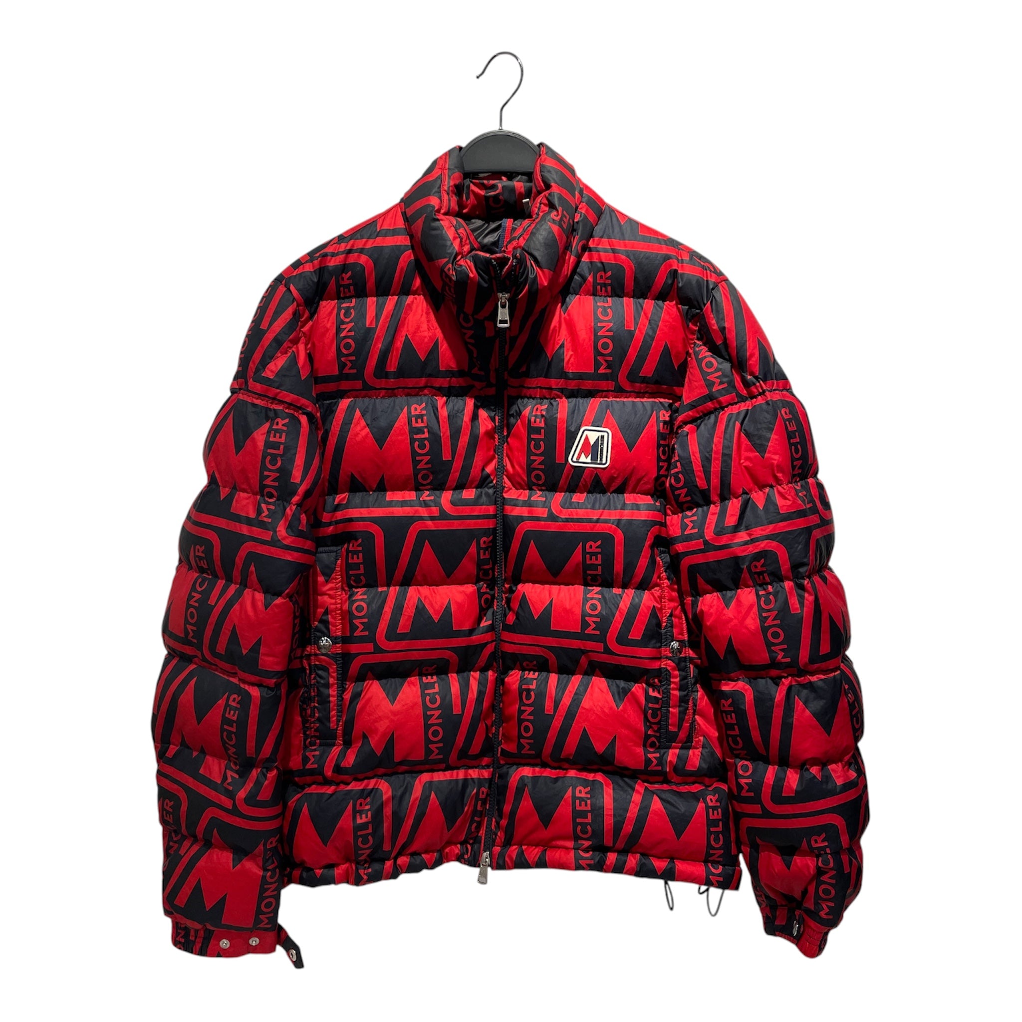 MONCLER/Puffer Jkt/4/Polyester/RED/All Over Print/ view 1