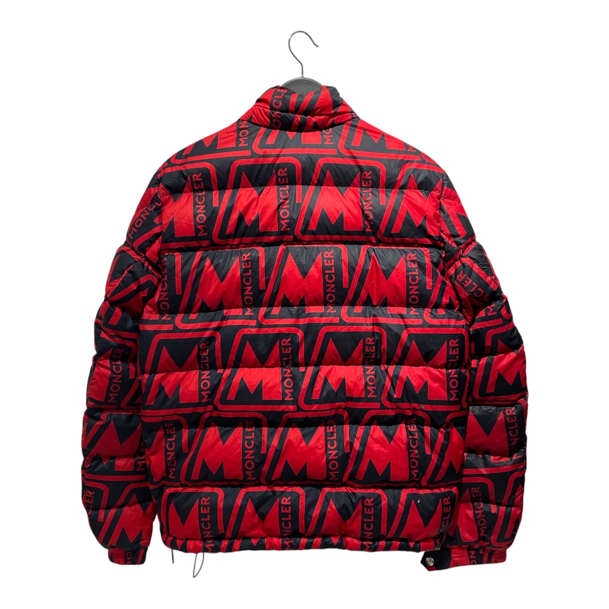 MONCLER/Puffer Jkt/4/Polyester/RED/All Over Print/ view 2
