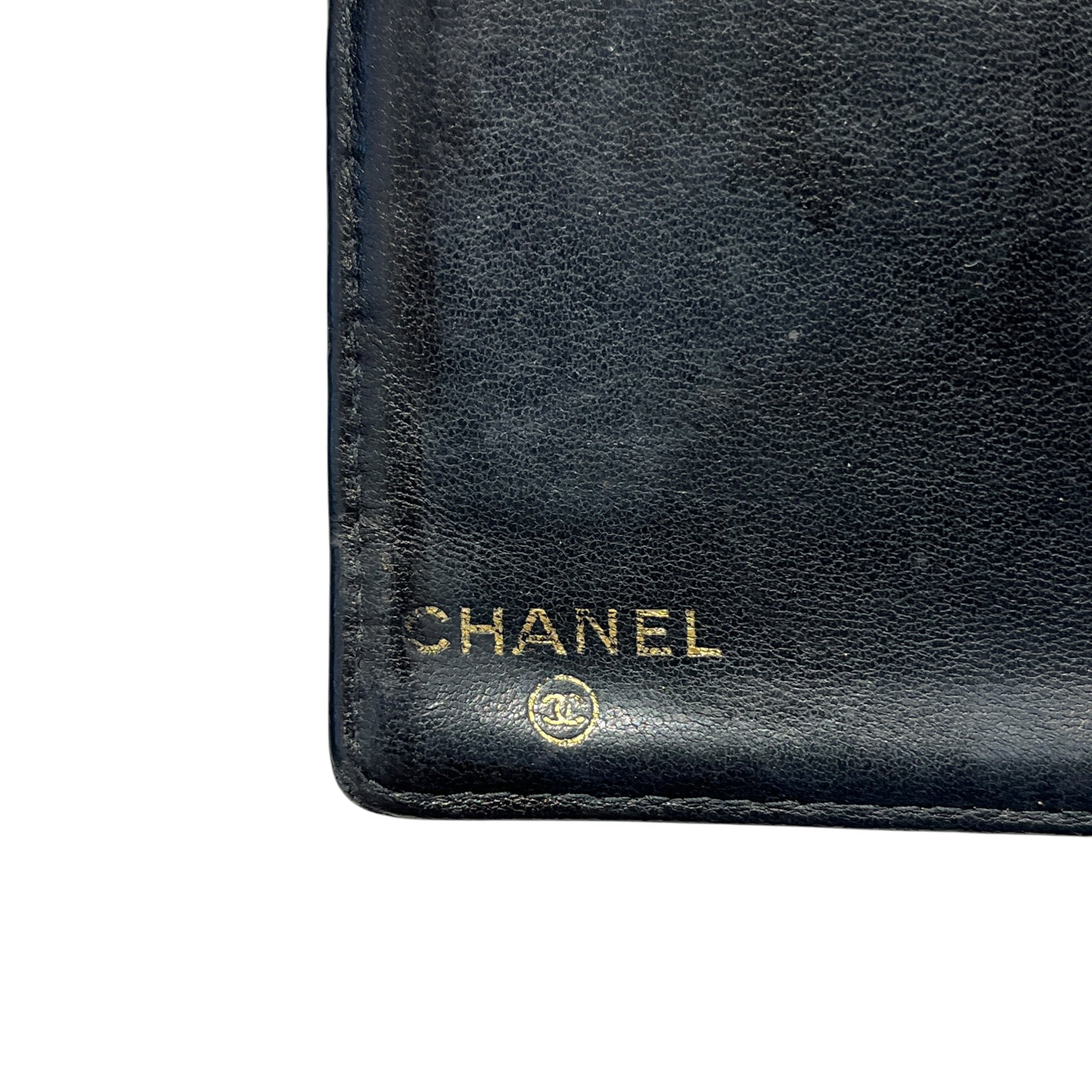 CHANEL/Long Wallet/Leather/BLK/L's/classic caviar - missing clasp view 5