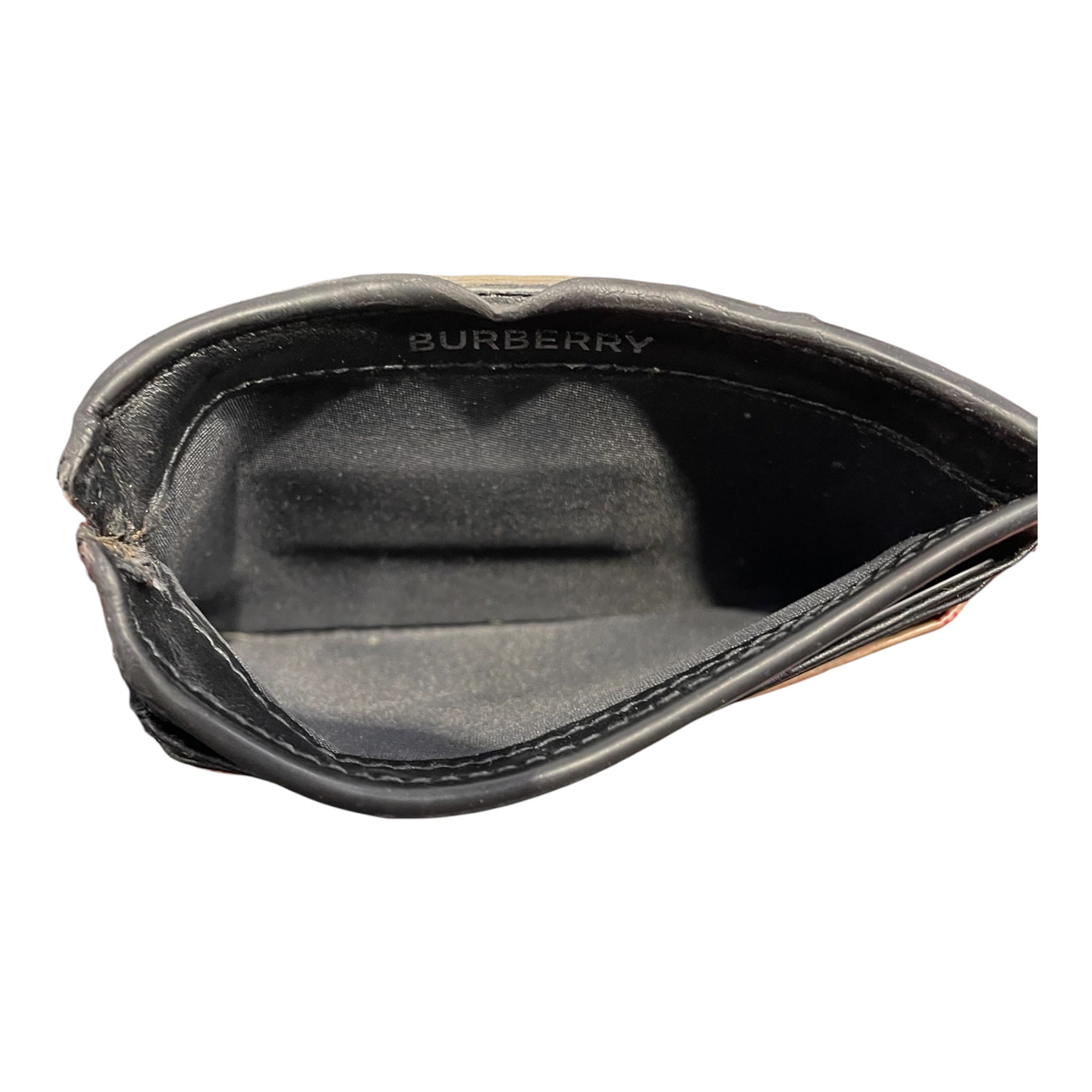 BURBERRY/Wallet/Plaid/BEG/clip wallet view 5