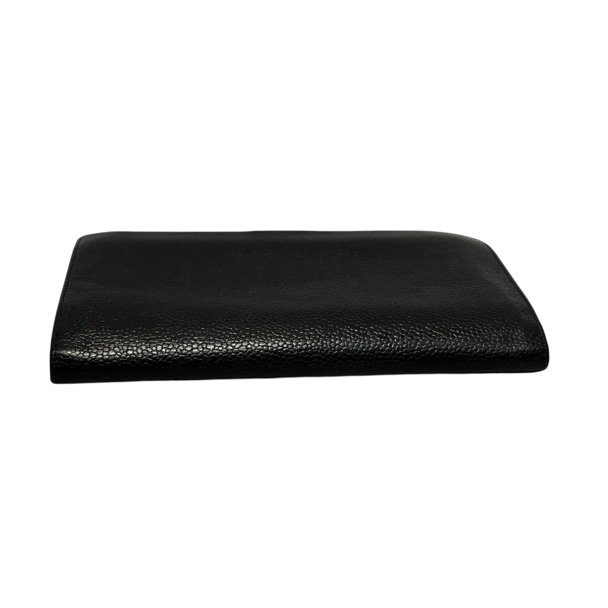 CHANEL/Long Wallet/Leather/BLK/L's/classic caviar - missing clasp view 3