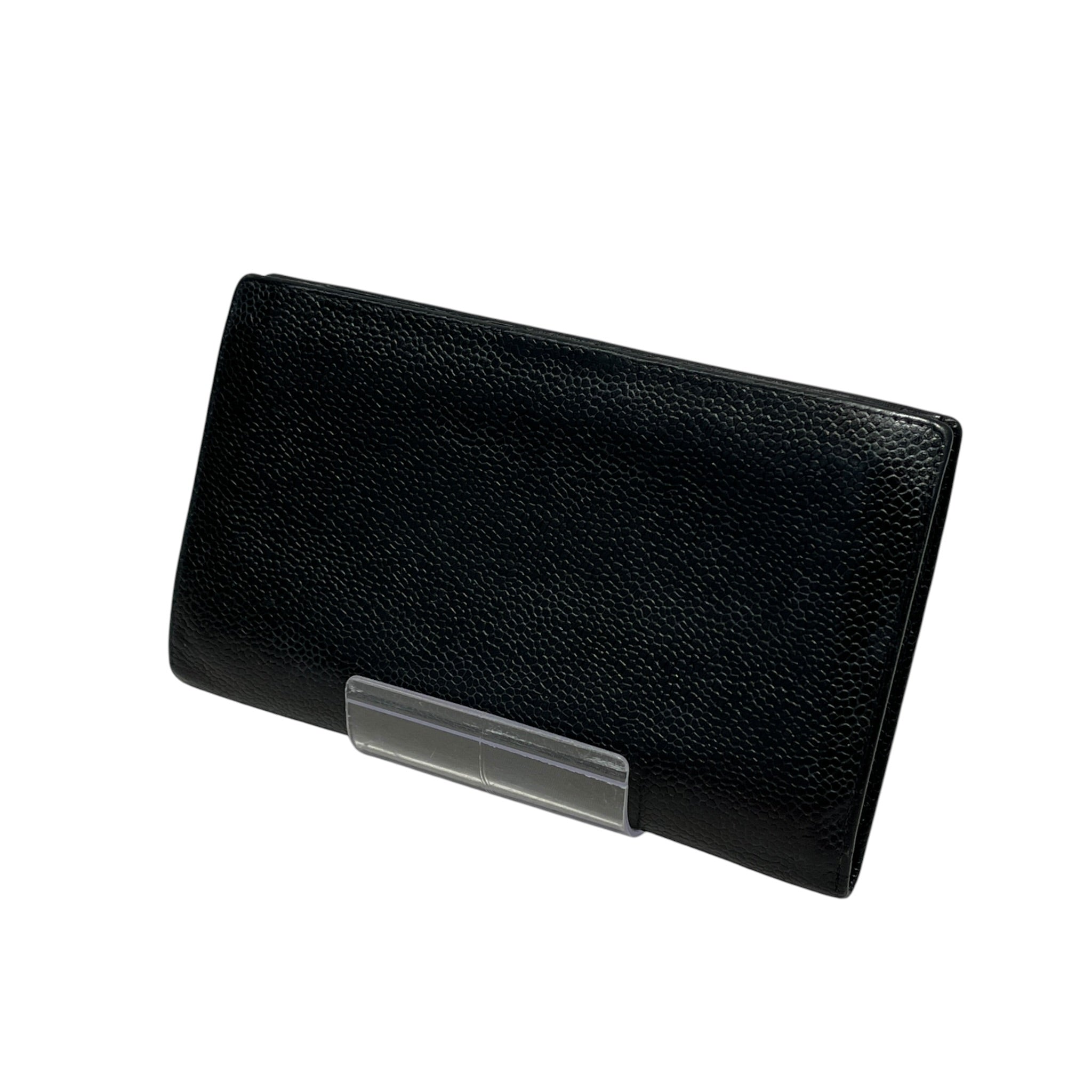 CHANEL/Long Wallet/Leather/BLK/L's/classic caviar - missing clasp view 2